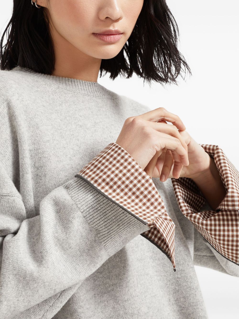 Brunello Cucinelli Sweaters Light Grey M12709800PC072 (Brunello Cucinelli / ニット・セーター・カーディガン ) | Brunello Cucinelli (ブルネロ・クチネリ)(4)