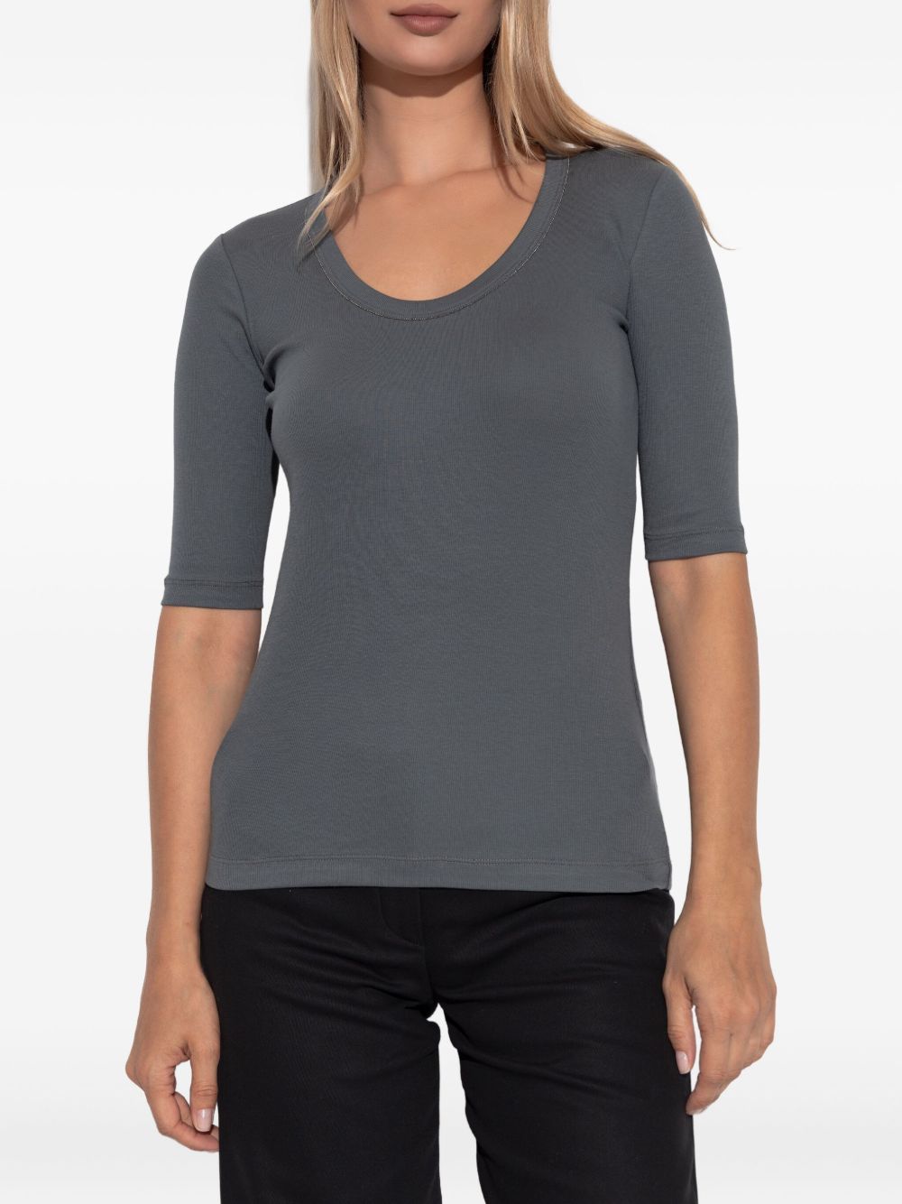 Fabiana Filippi Sweaters Grey JED215F603L5428198 (FABIANA FILIPPI / Tシャツ・カットソー ) | FABIANA FILIPPI (ファビアナフィリッピ)(2)
