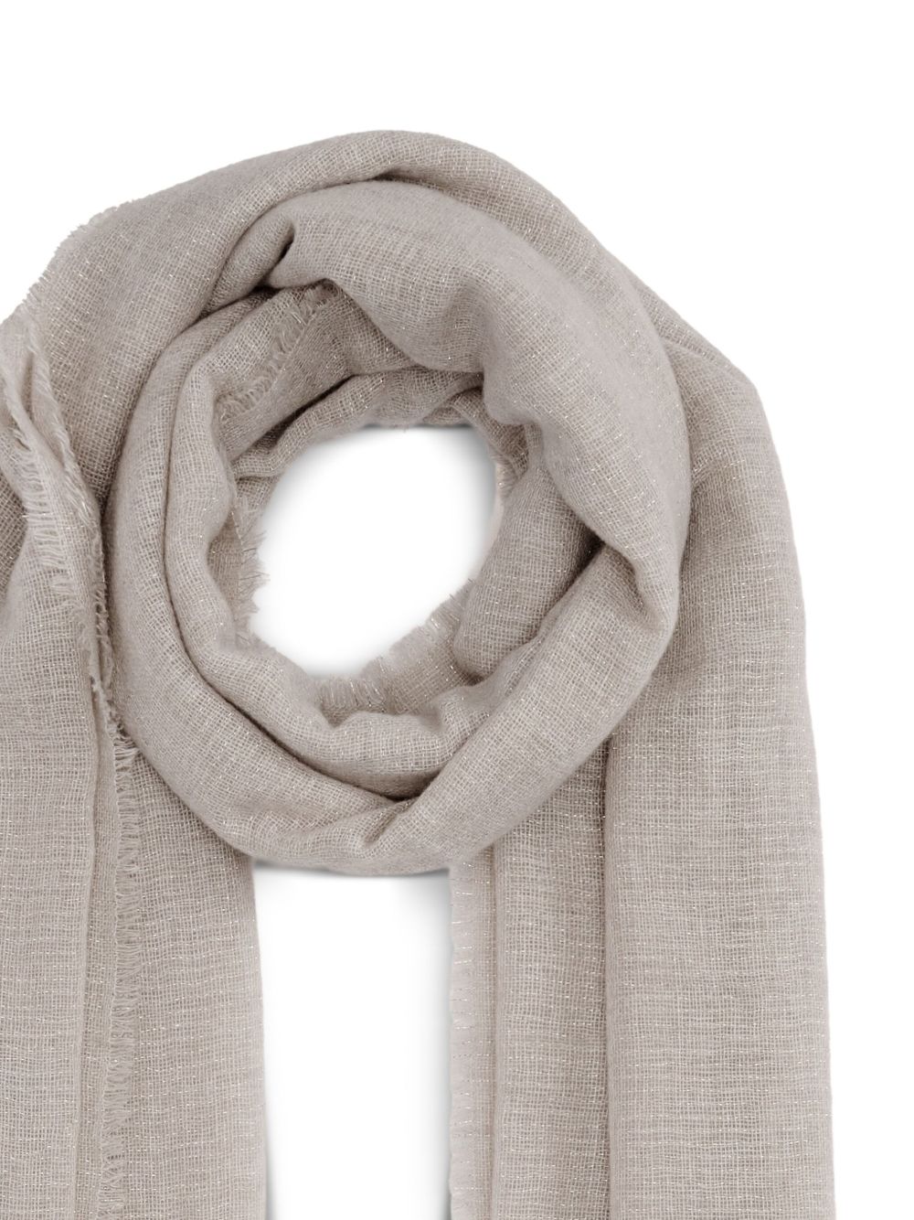 Fabiana Filippi Scarfs Light Grey SAD215A881L8018196 (FABIANA FILIPPI / スカーフ・マフラー ) | FABIANA FILIPPI (ファビアナフィリッピ)(2)