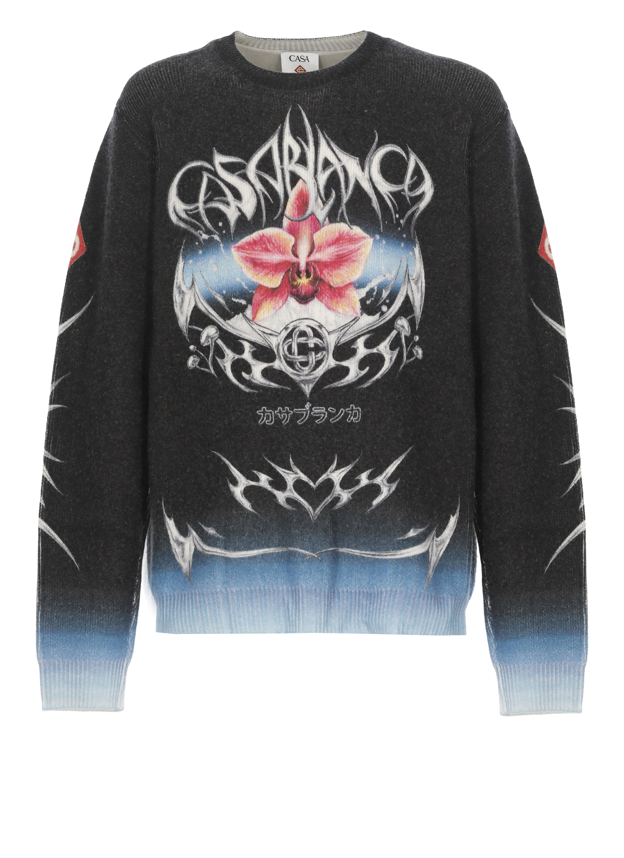 Casablanca Sweaters Black MAW25KW116601CASHMERE (Casablanca / ニット・セーター・カーディガン ) | Casablanca (カサブランカ)