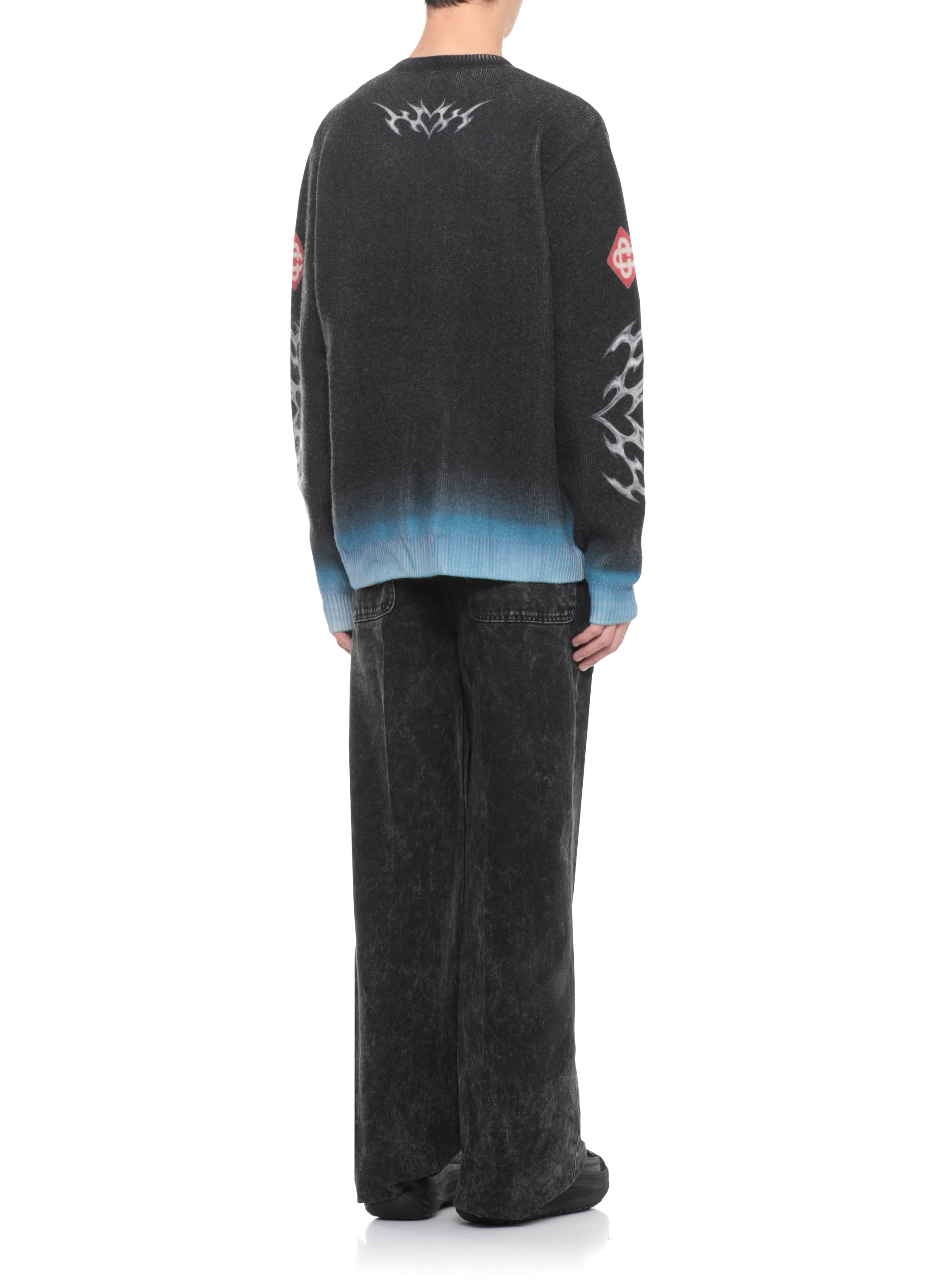 Casablanca Sweaters Black MAW25KW116601CASHMERE (Casablanca / ニット・セーター・カーディガン ) | Casablanca (カサブランカ)(2)