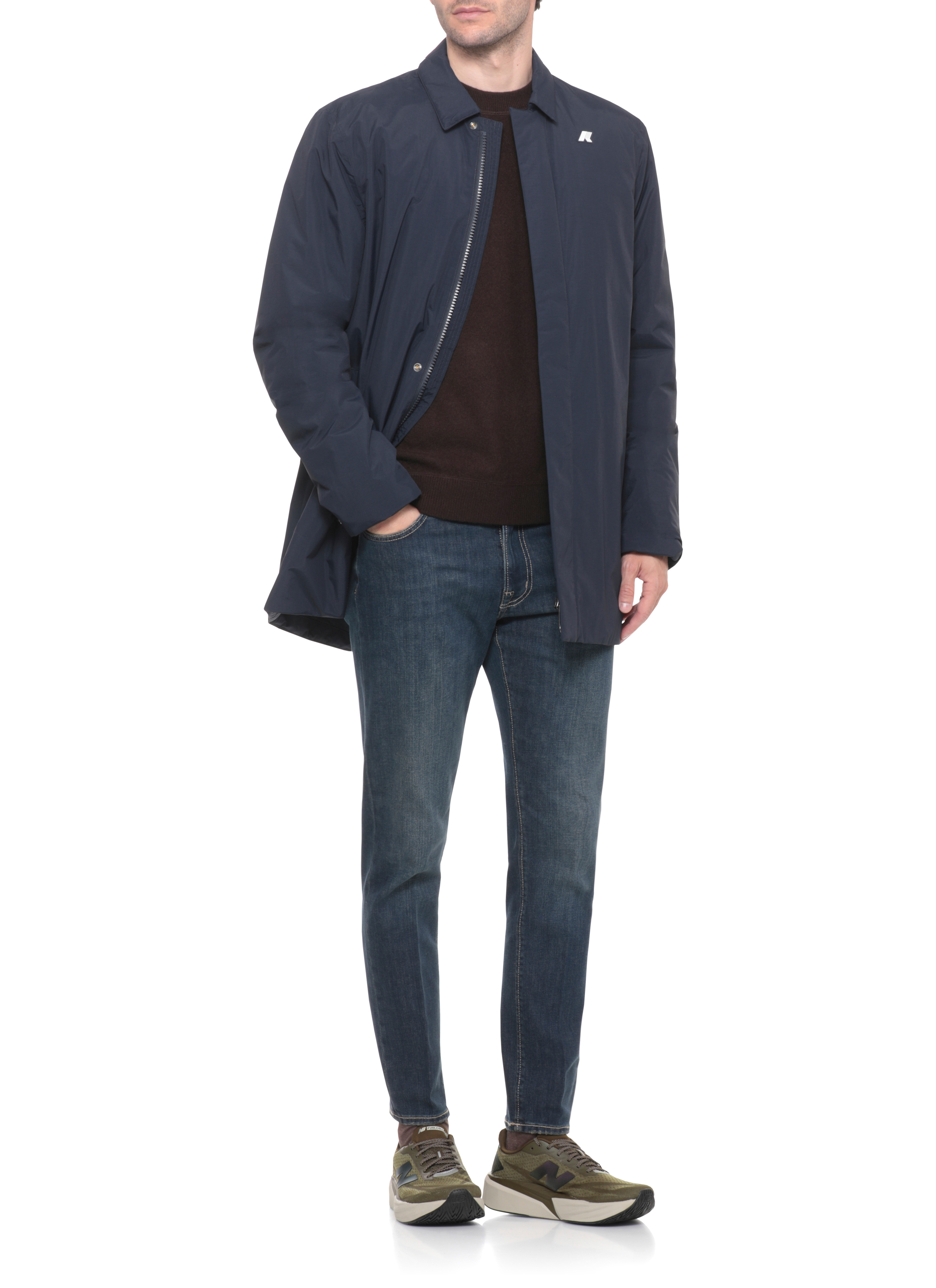 K-Way Coats Blue K31355WK89 (K-WAY / コート ) | K-WAY (ケーウェイ)(4)