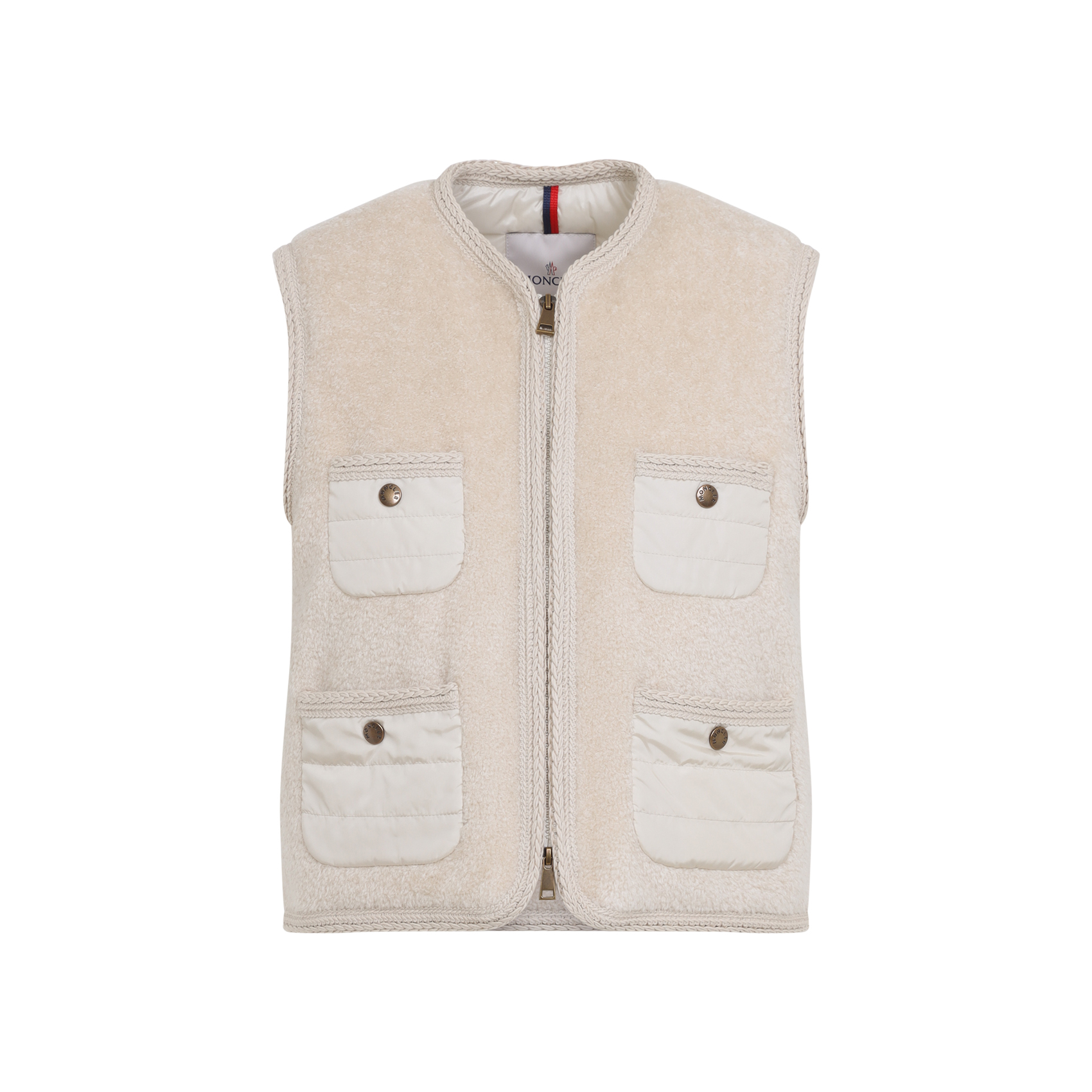 Sand teddy fabric Mimosas sleeveless down jacket L10931A0006689AOF050 (Moncler / ベスト ) | Moncler (モンクレール)