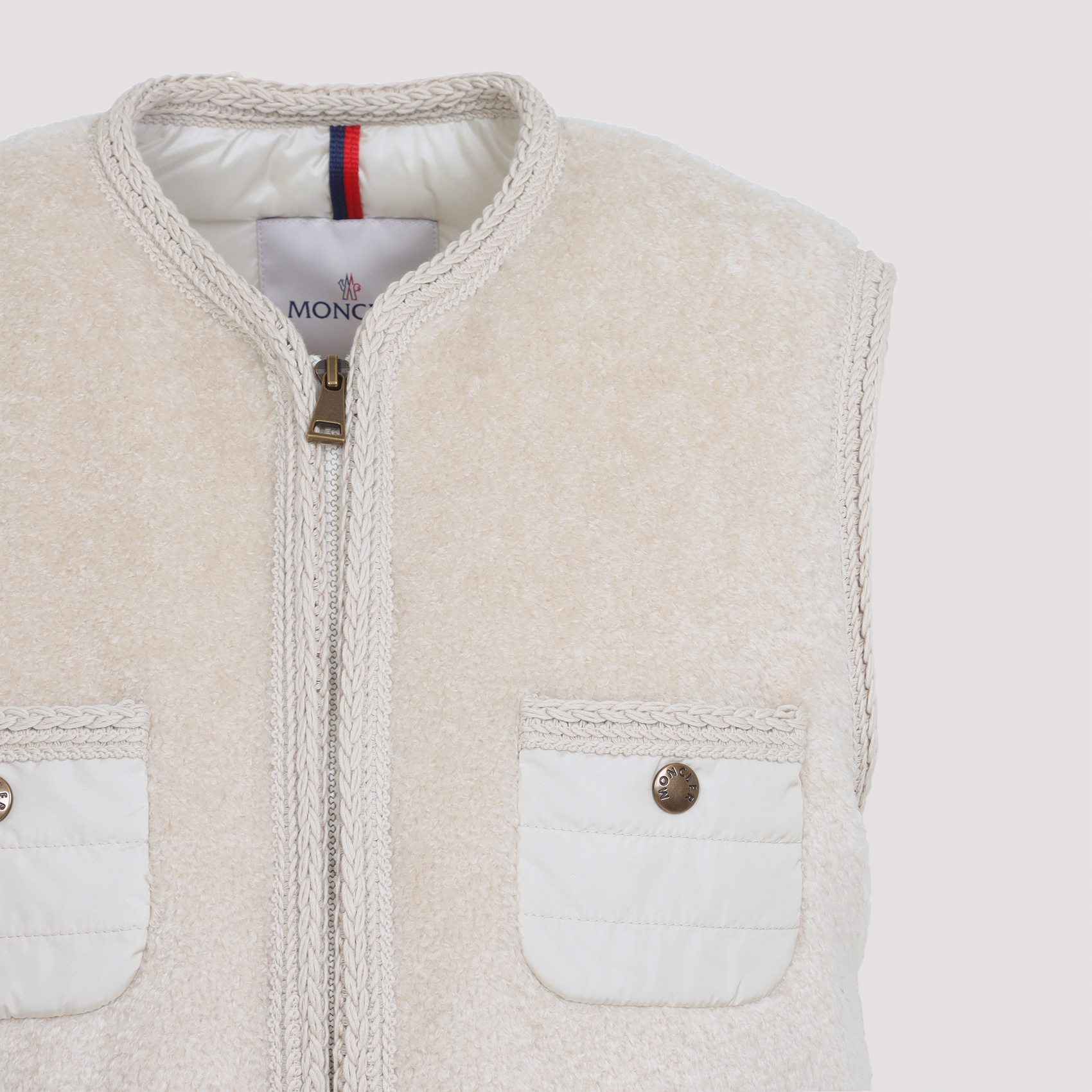 Sand teddy fabric Mimosas sleeveless down jacket L10931A0006689AOF050 (Moncler / ベスト ) | Moncler (モンクレール)(4)
