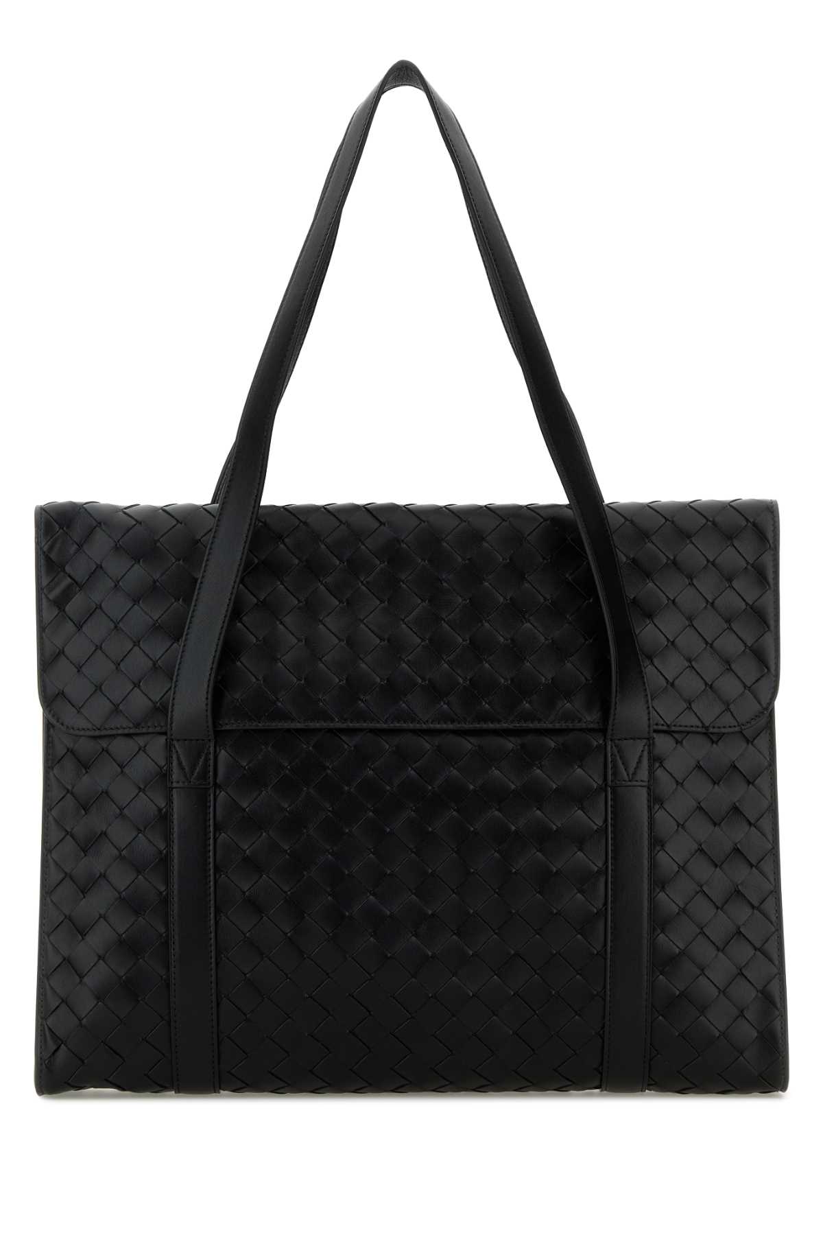 Black leather Avenue shopping bag 795102V2HL18803 (Bottega Veneta / ハンドバッグ・ショルダーバッグ ) | Bottega Veneta (ボッテガ・ヴェネタ)