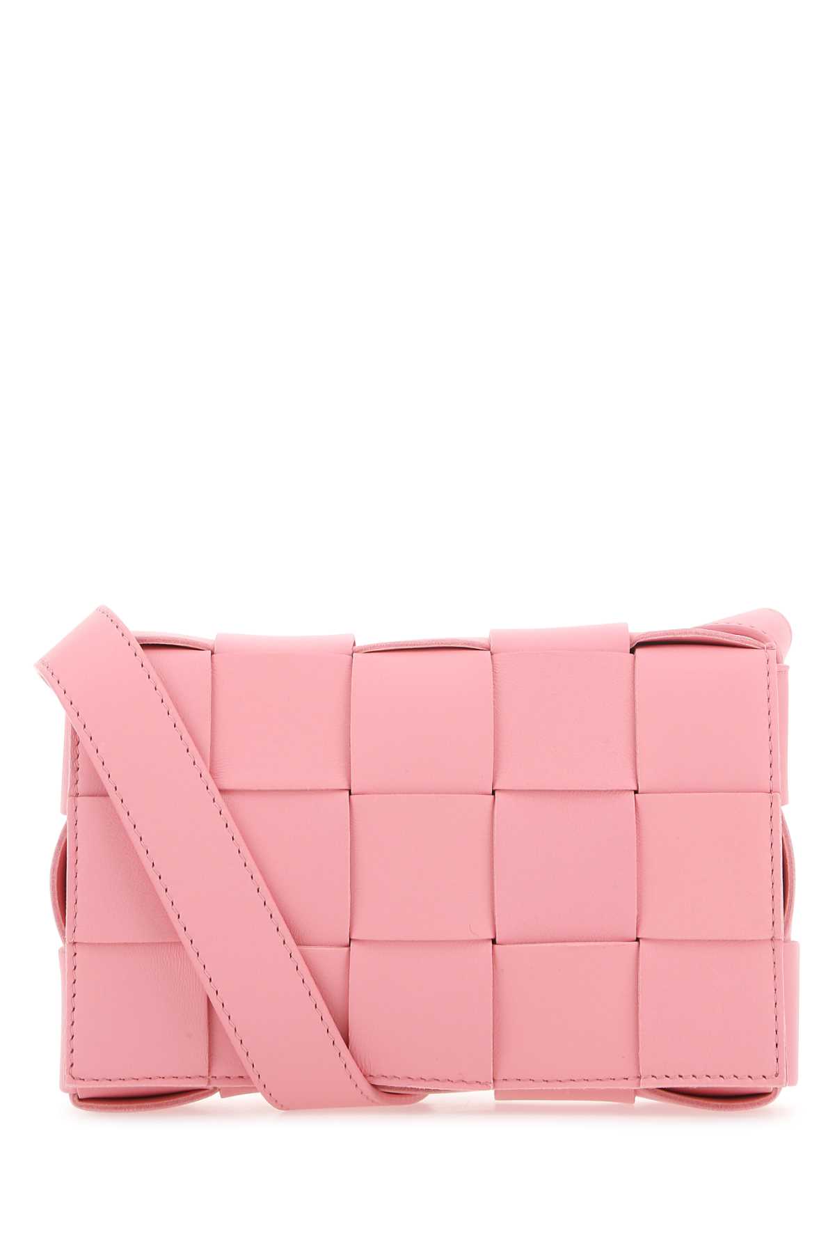 Pink leather small Cassette crossbody bag 730848VMAY15832 (Bottega Veneta / ハンドバッグ・ショルダーバッグ ) | Bottega Veneta (ボッテガ・ヴェネタ)
