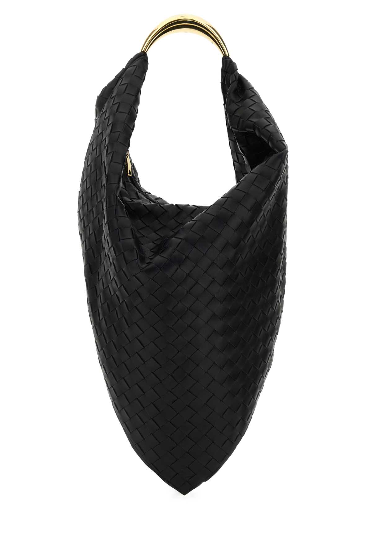 Black leather Foulard shoulder bag 743562V2YZ01019 (Bottega Veneta / ハンドバッグ・ショルダーバッグ ) | Bottega Veneta (ボッテガ・ヴェネタ)