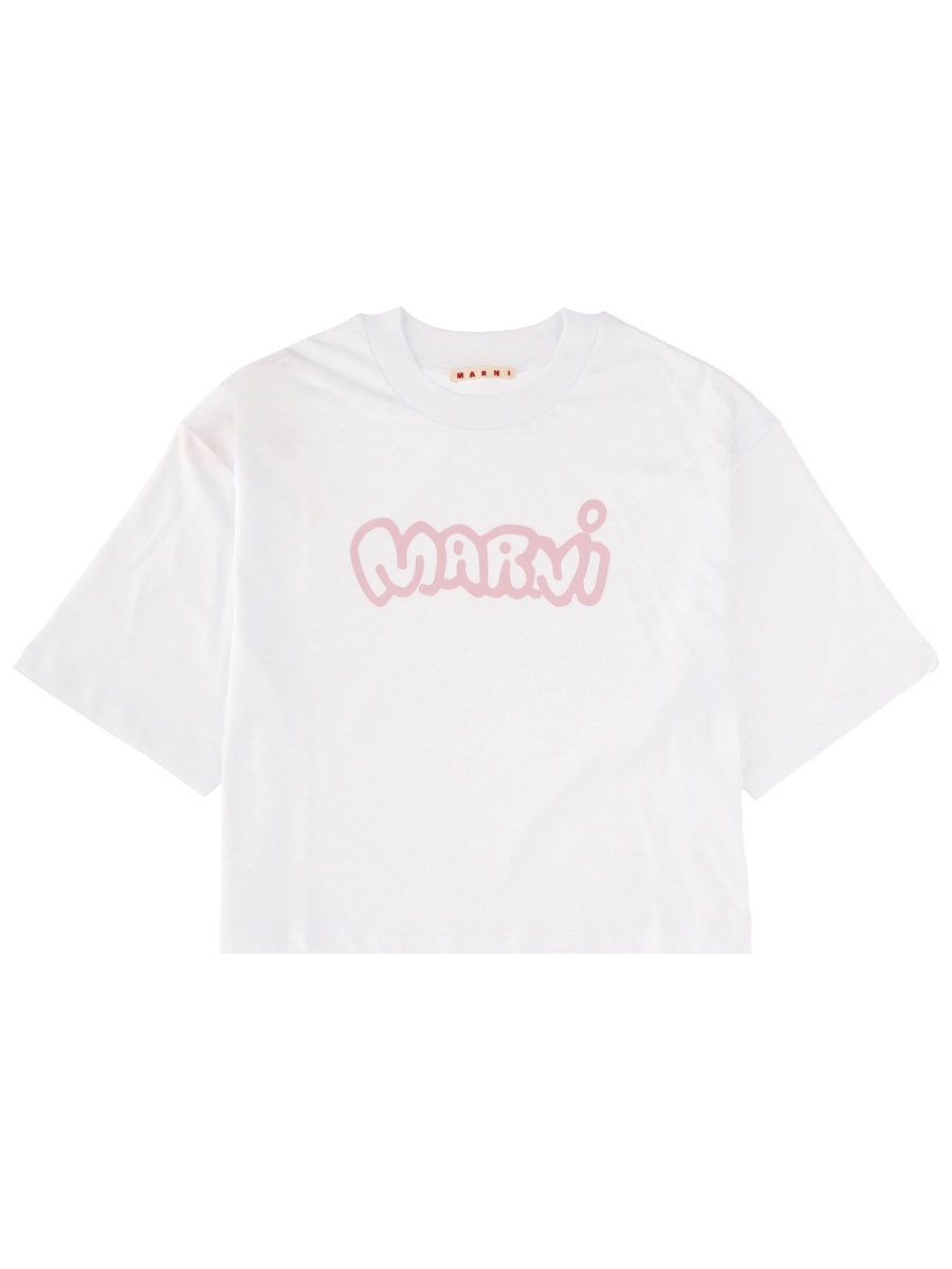 T-SHIRT WITH LOGO THJE0333P7USCY60LOW01 (Marni / Tシャツ・カットソー ) | Marni (マルニ)
