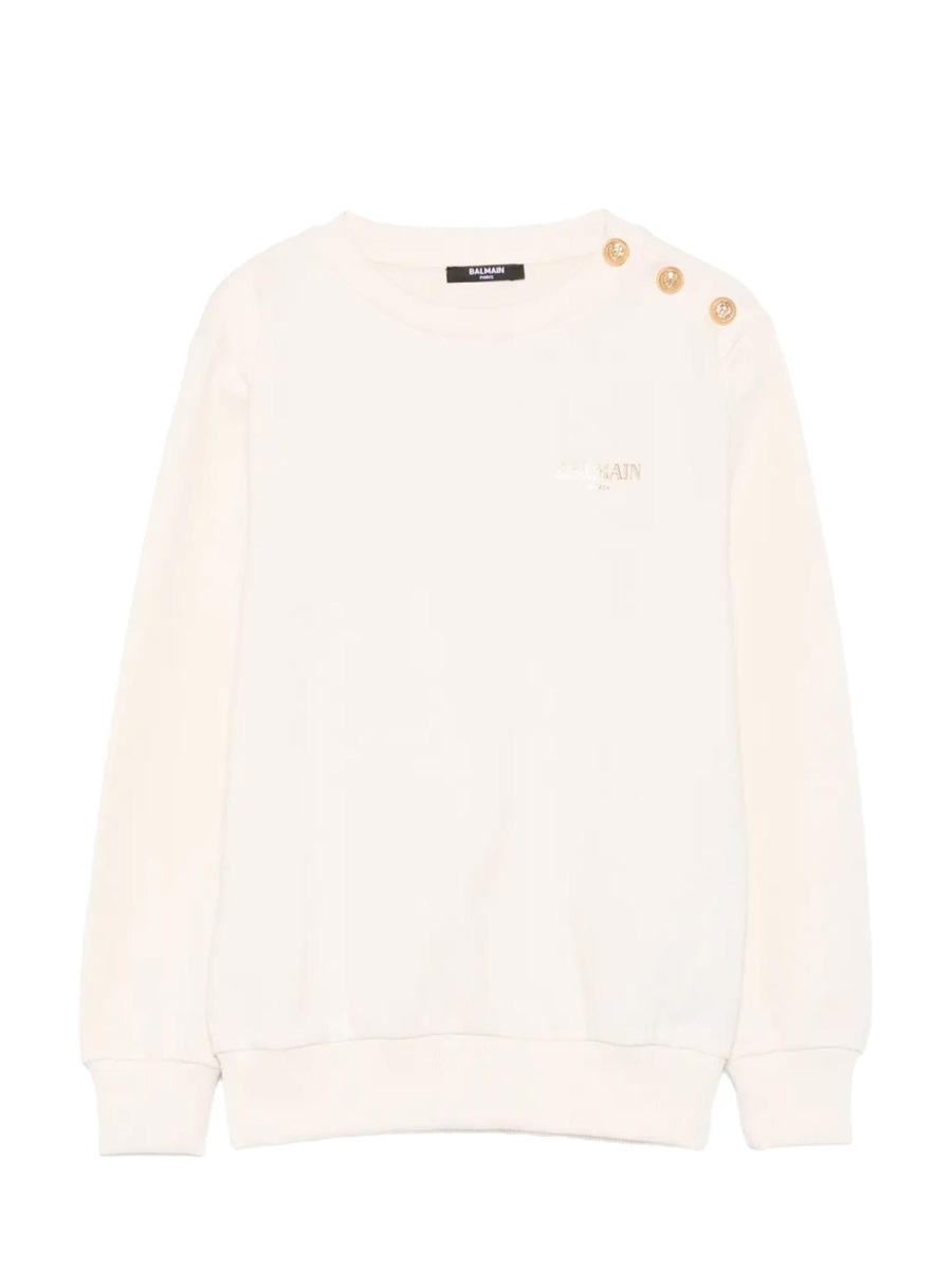 SWEATSHIRT WITH LOGO BX4R10KZ3183109OR (Balmain / スウェット・フーディー ) | Balmain (バルマン)