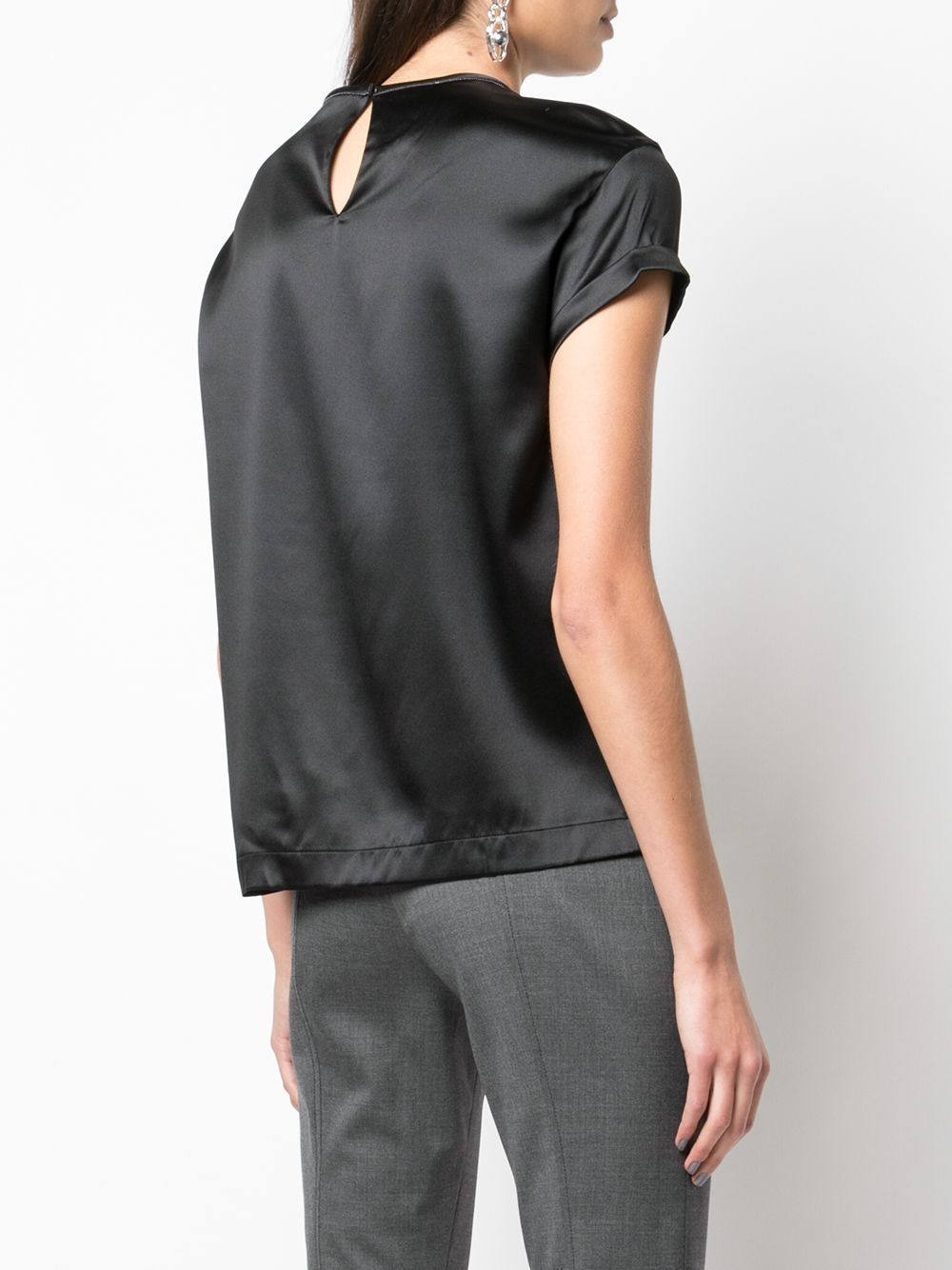 Brunello Cucinelli Top Black M0C59DE310C101 (Brunello Cucinelli / Tシャツ・カットソー ) | Brunello Cucinelli (ブルネロ・クチネリ)(3)
