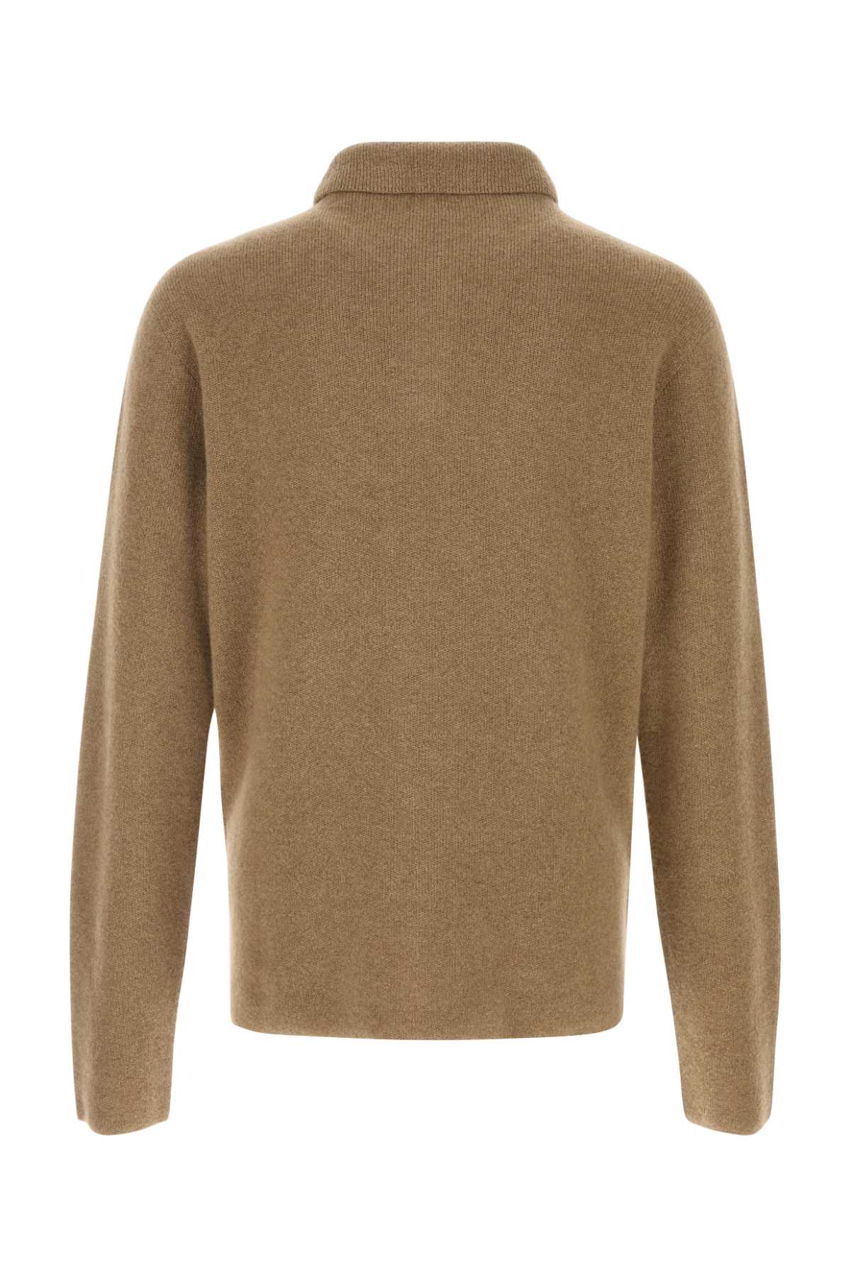 Camel cashmere Tiger polo shirt 1235Y556SML (The Row / ニット・セーター・カーディガン ) | The Row (ザ・ロウ)(1)