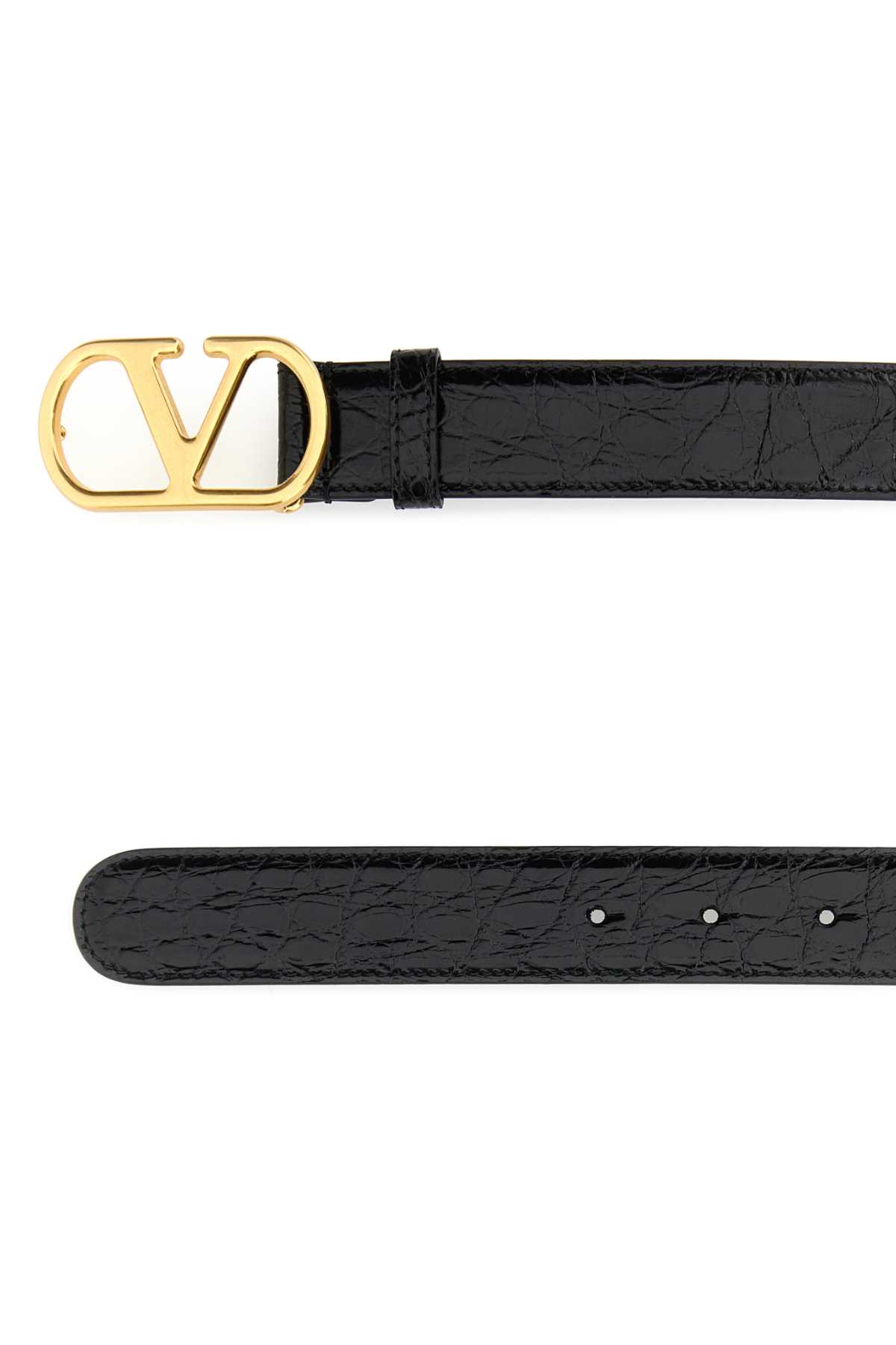 Black leather VLogo belt 7W2T0SM3WEU0NO (Valentino Garavani / ベルト・サスペンダー ) | Valentino Garavani (ヴァレンティノ)(1)
