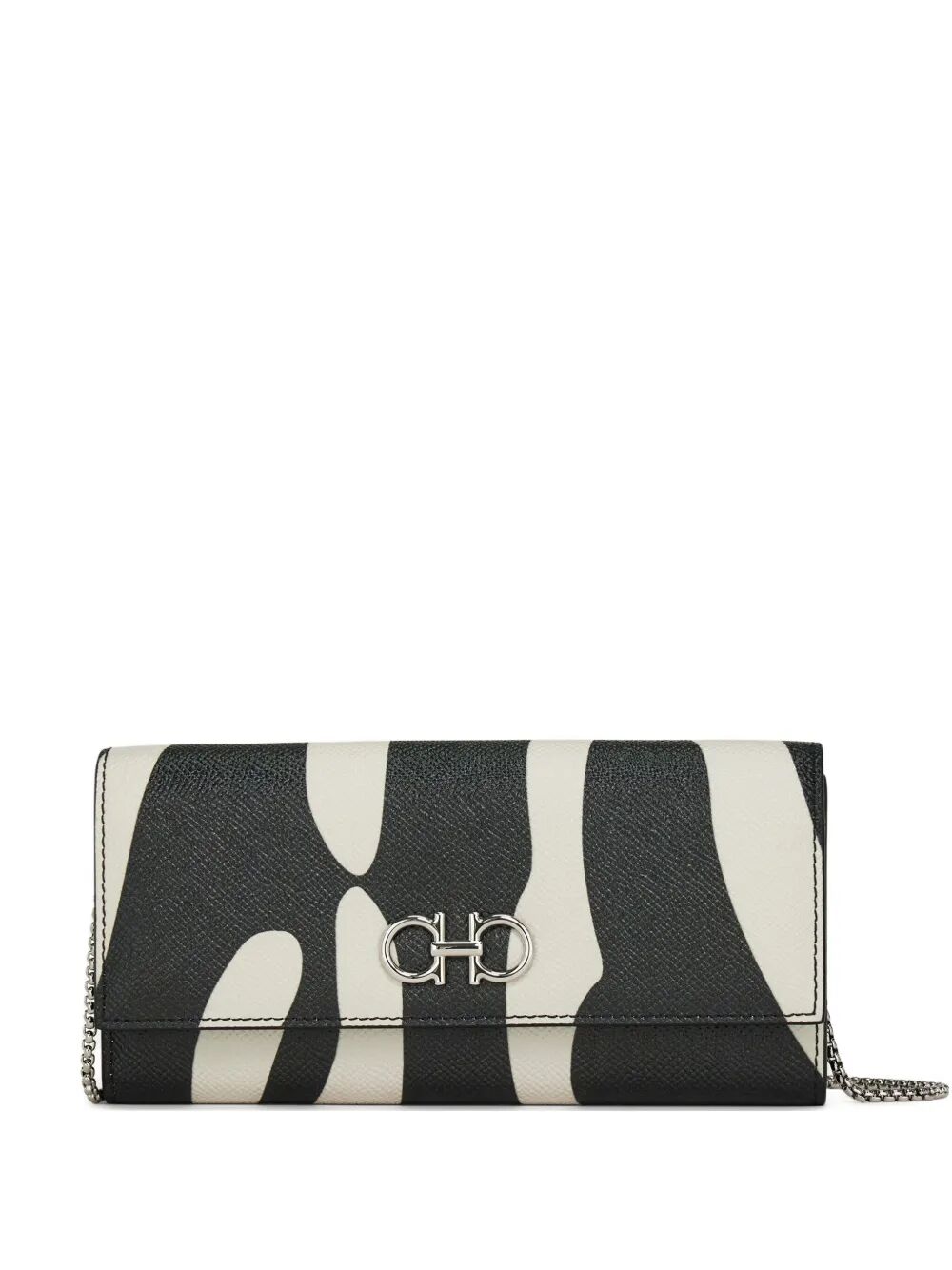 GANCINI ZEBRA-PRINT LEATHER WALLET ON CHAIN 2206360789885WHITEZEBRA (FERRAGAMO / 財布・カードケース ) | FERRAGAMO (フェラガモ)