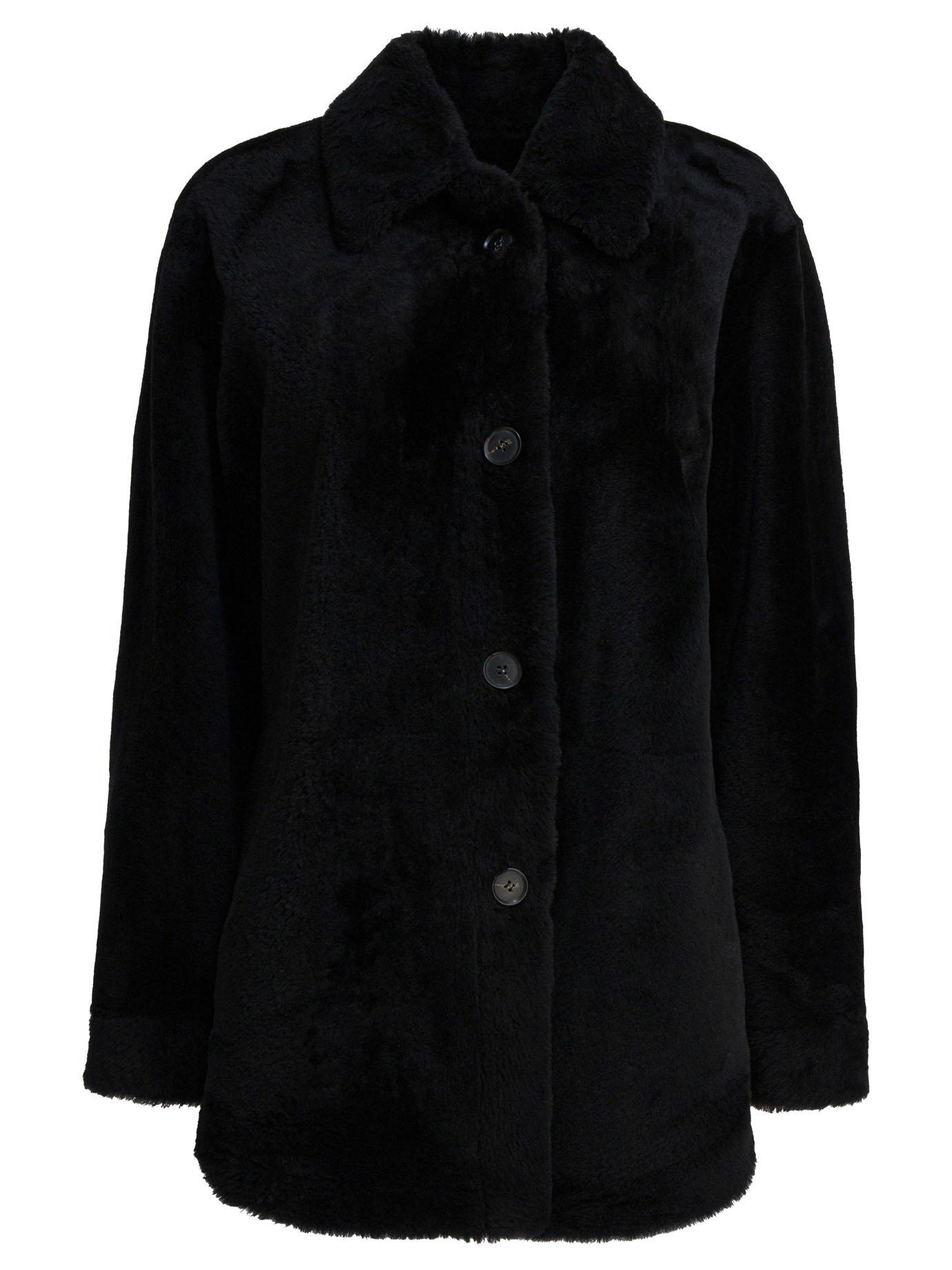 Long reversible leather coat 601NERO (Semper / レザー&ファージャケット・コート ) | Semper (センパー)