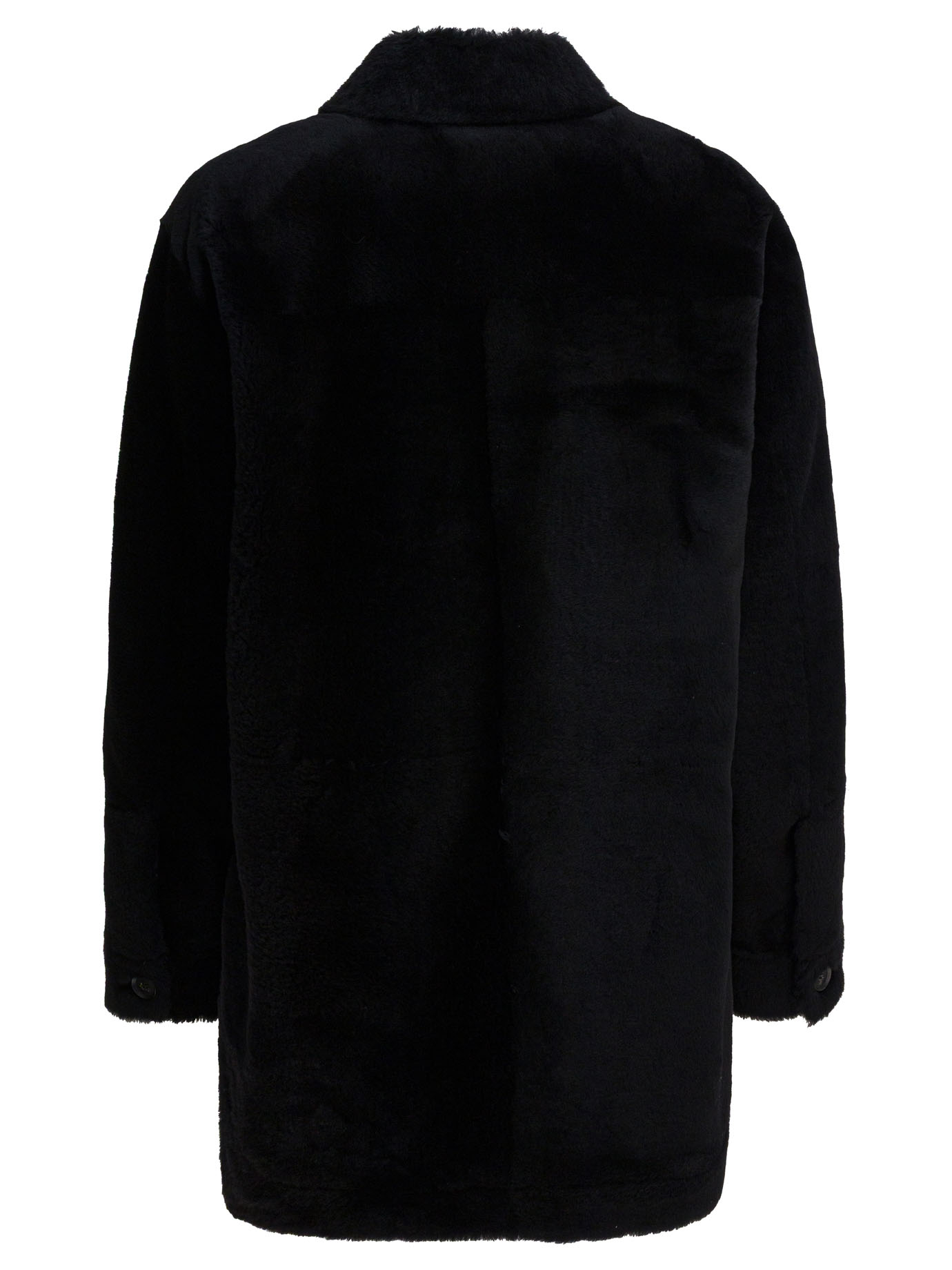 Long reversible leather coat 601NERO (Semper / レザー&ファージャケット・コート ) | Semper (センパー)(2)