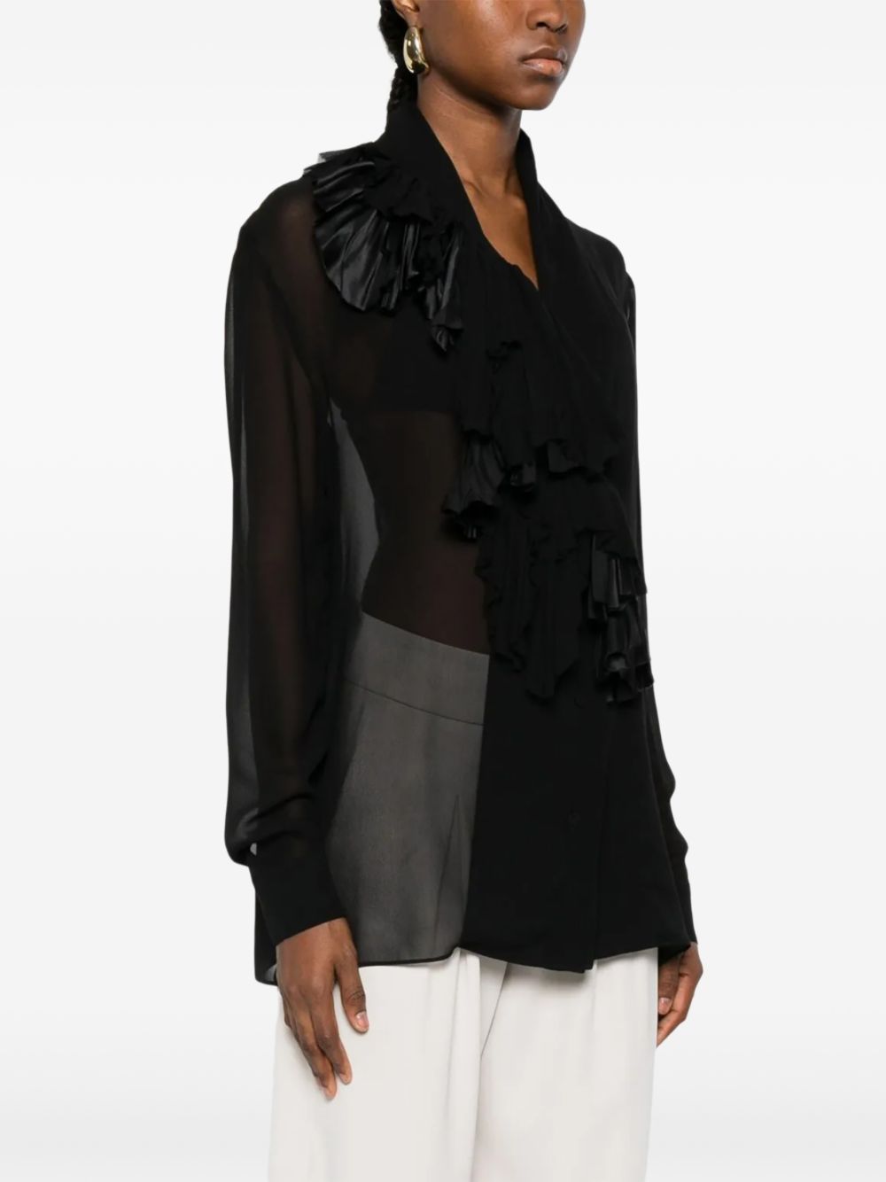 Alberta Ferretti Shirts Black A020551160555 (ALBERTA FERRETTI / シャツ・ブラウス ) | ALBERTA FERRETTI (アルベルタ フェレッティ)(4)