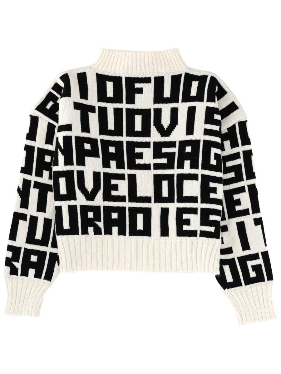 "MSGM X CATERINA FRONGIA" LETTERED SWEATER 3942MDM19925798902A (MSGM / ニット・セーター・カーディガン ) | MSGM (エムエスジーエム)