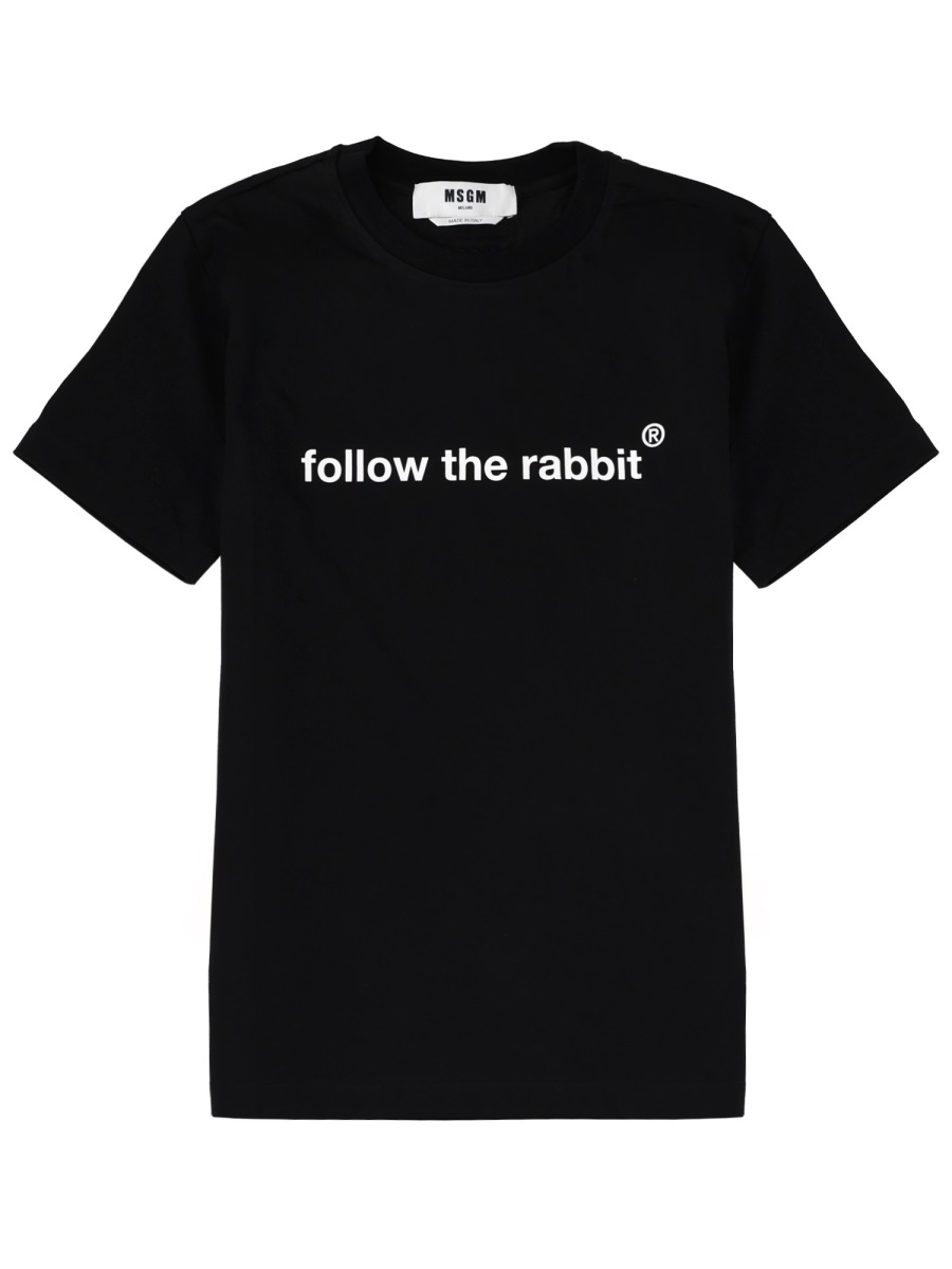 "FOLLOW THE RABBIT" T-SHIRT 3941MDM8725779899 (MSGM / Tシャツ・カットソー ) | MSGM (エムエスジーエム)