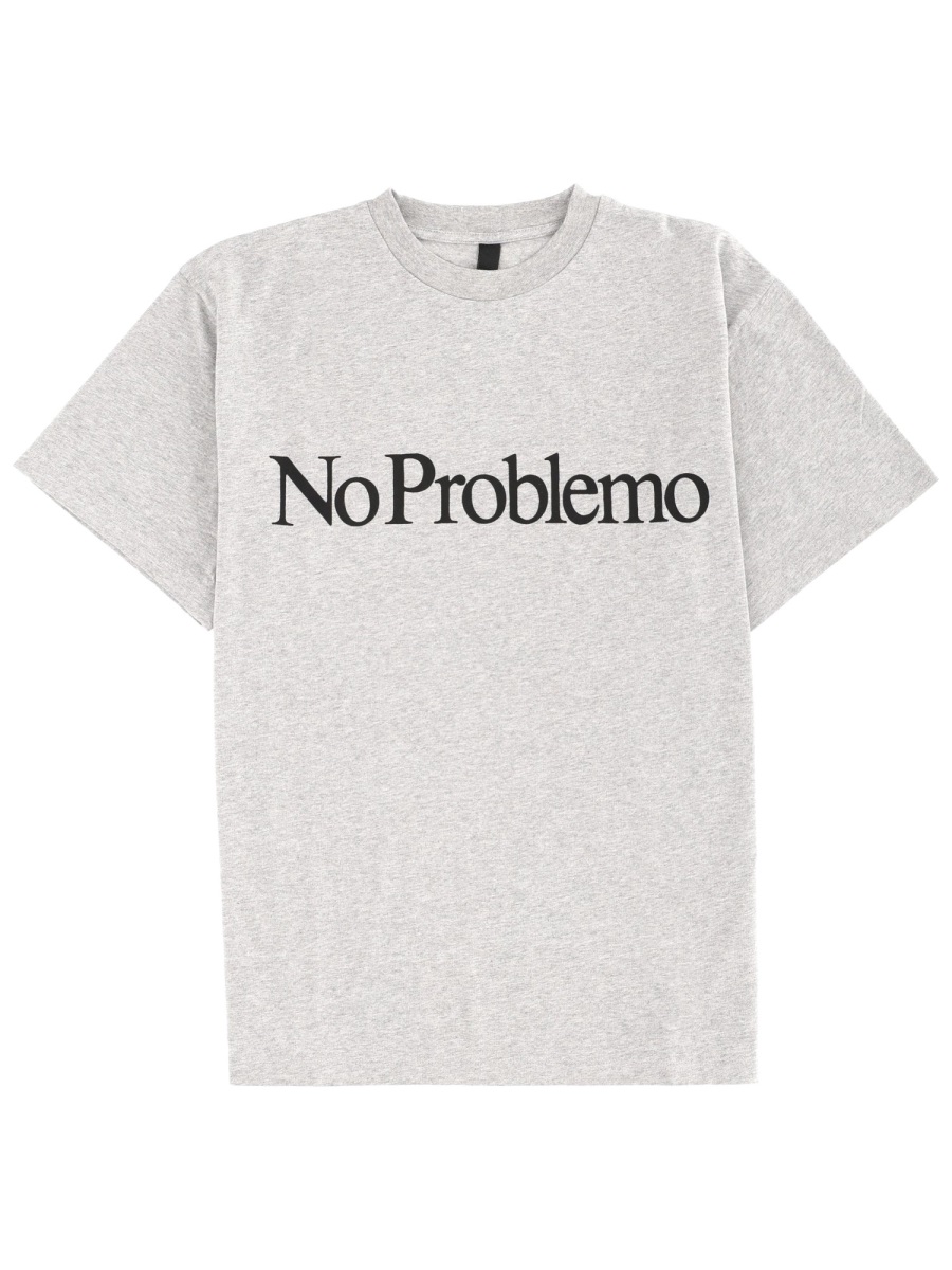 T-SHIRT WITH LOGO NP6000204GRYM (No Problemo / Tシャツ・カットソー ) | No Problemo (ノープロブレモ)