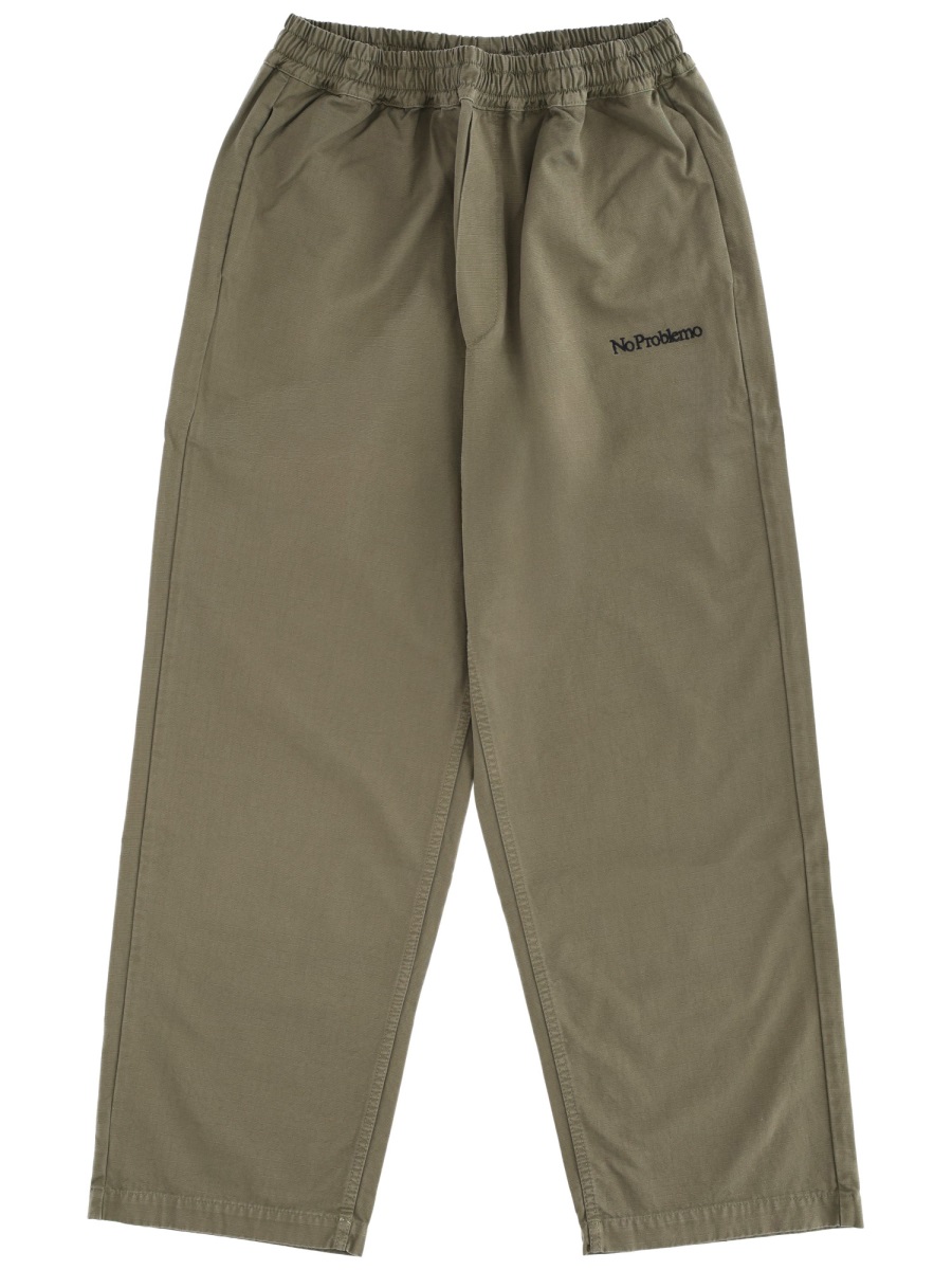PANTS WITH LOGO NP3011504OLV (No Problemo / パンツ ) | No Problemo (ノープロブレモ)