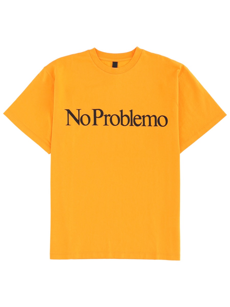 T-SHIRT WITH LOGO NP6000204ORNG (No Problemo / Tシャツ・カットソー ) | No Problemo (ノープロブレモ)