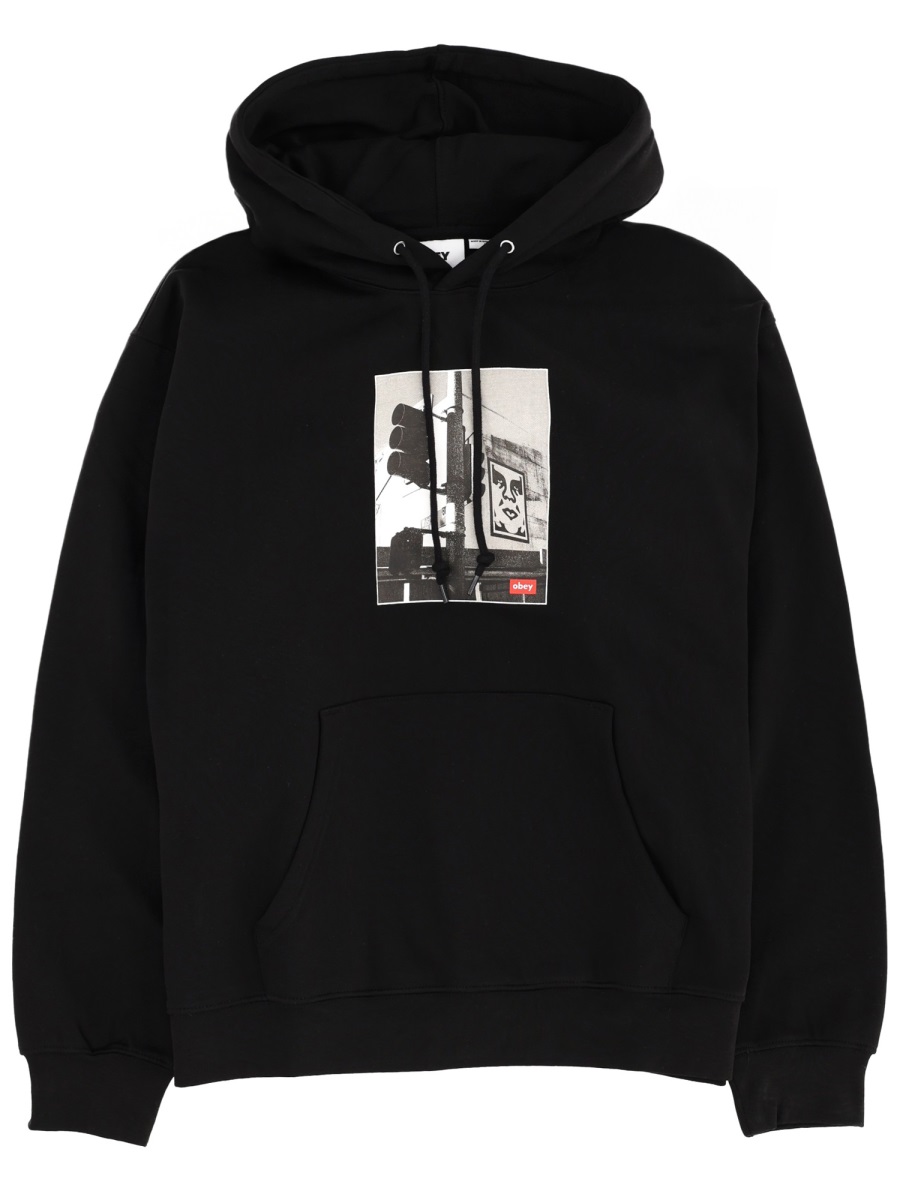 "LOS ANGELES PHOTO" SWEATSHIRT 112844230BLACK (OBEY / スウェット・フーディー ) | OBEY (オベイ)