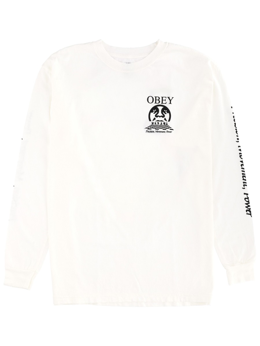 LONG SLEEVE "PRECISION" T-SHIRT 168004226PIGMENTVINTAGEWHITE (OBEY / Tシャツ・カットソー ) | OBEY (オベイ)