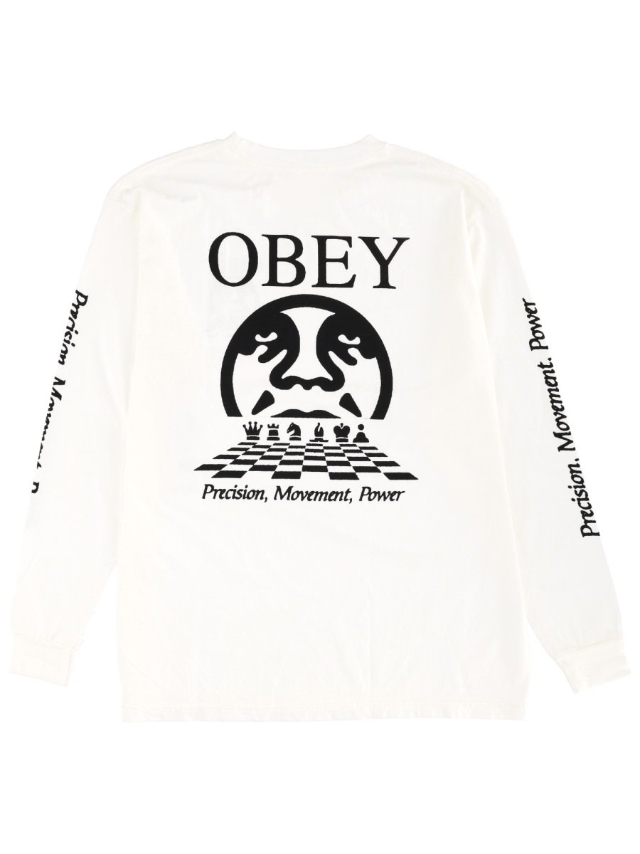LONG SLEEVE "PRECISION" T-SHIRT 168004226PIGMENTVINTAGEWHITE (OBEY / Tシャツ・カットソー ) | OBEY (オベイ)(1)