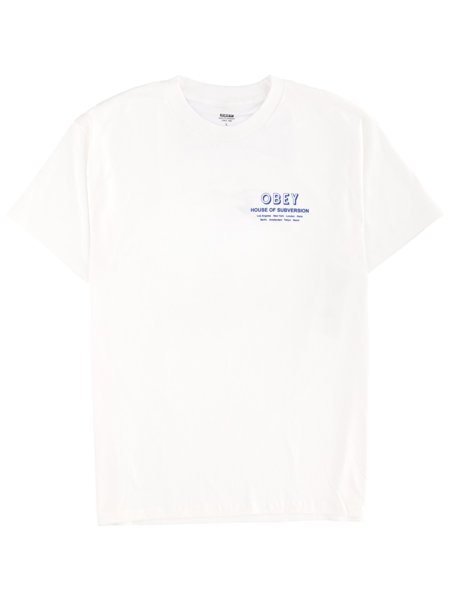 "HOUSE OF SUBVERSION" T-SHIRT 165264195WHITE (OBEY / Tシャツ・カットソー ) | OBEY (オベイ)