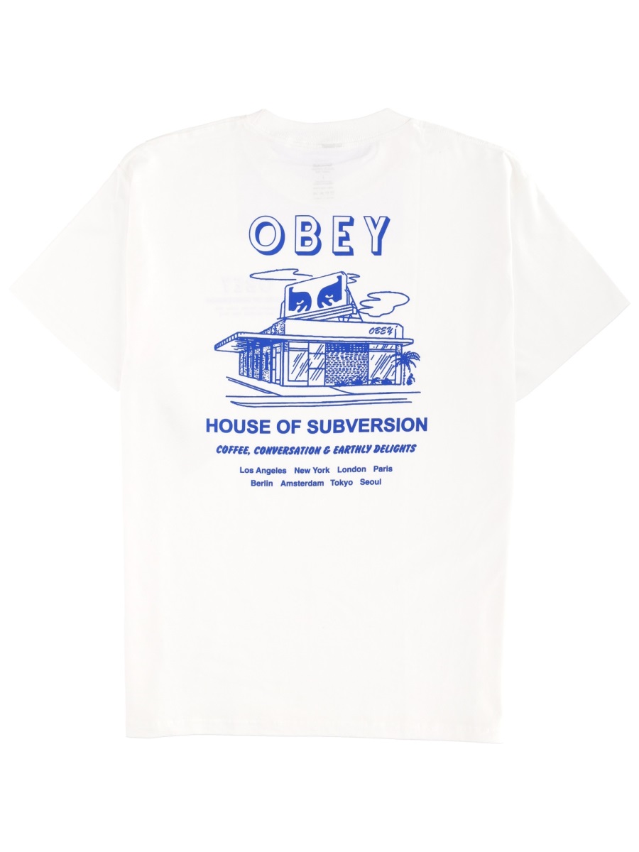 "HOUSE OF SUBVERSION" T-SHIRT 165264195WHITE (OBEY / Tシャツ・カットソー ) | OBEY (オベイ)(1)