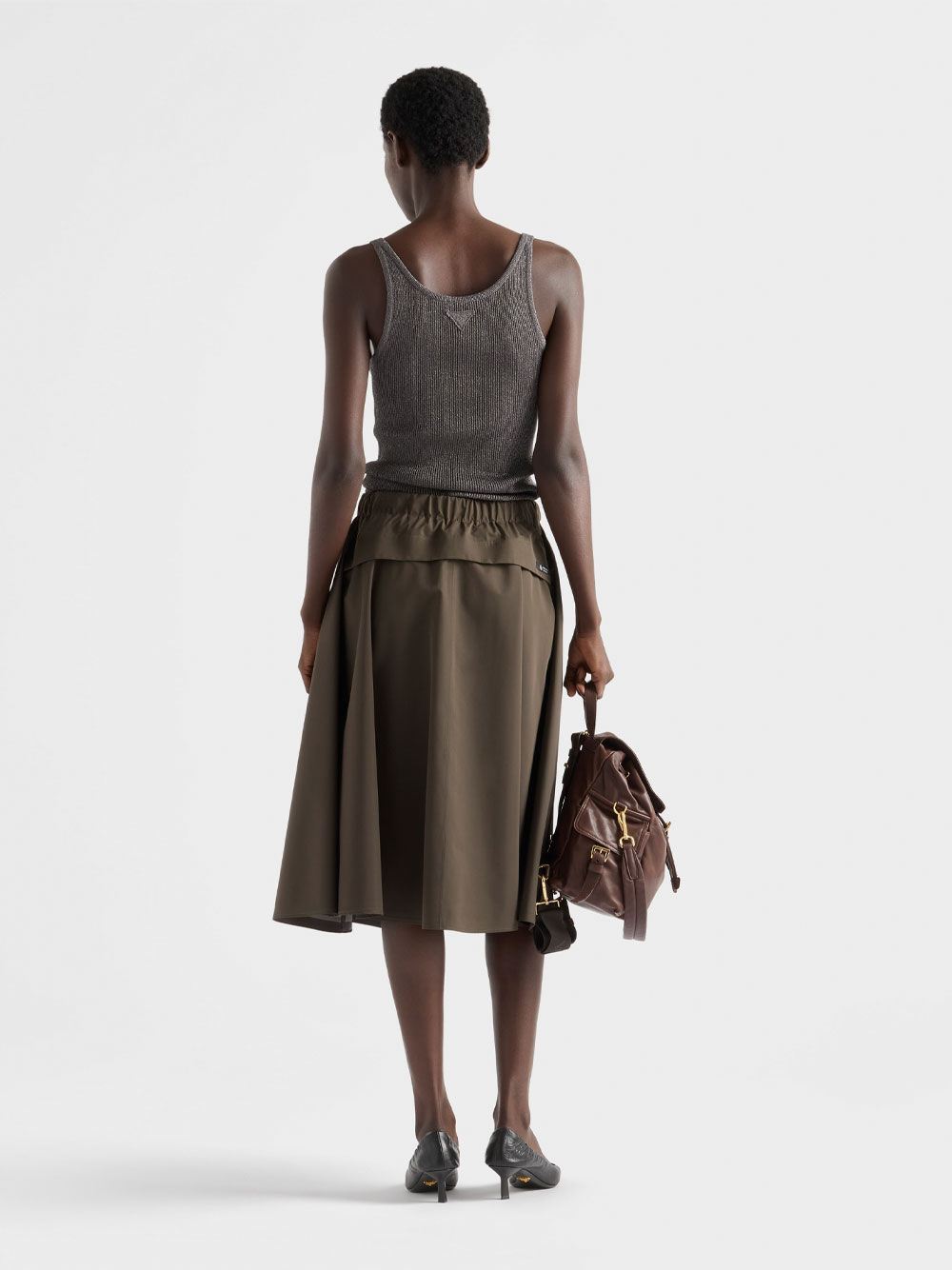 TECHNICAL FABRIC CIRCLE SKIRT 21H025SOOO18UUF0334 (Prada / スカート ) | Prada (プラダ)(2)