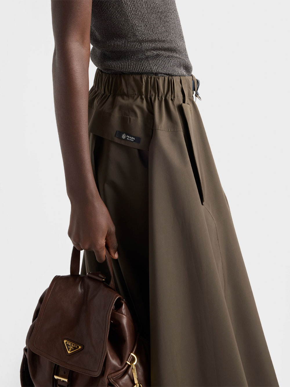 TECHNICAL FABRIC CIRCLE SKIRT 21H025SOOO18UUF0334 (Prada / スカート ) | Prada (プラダ)(3)