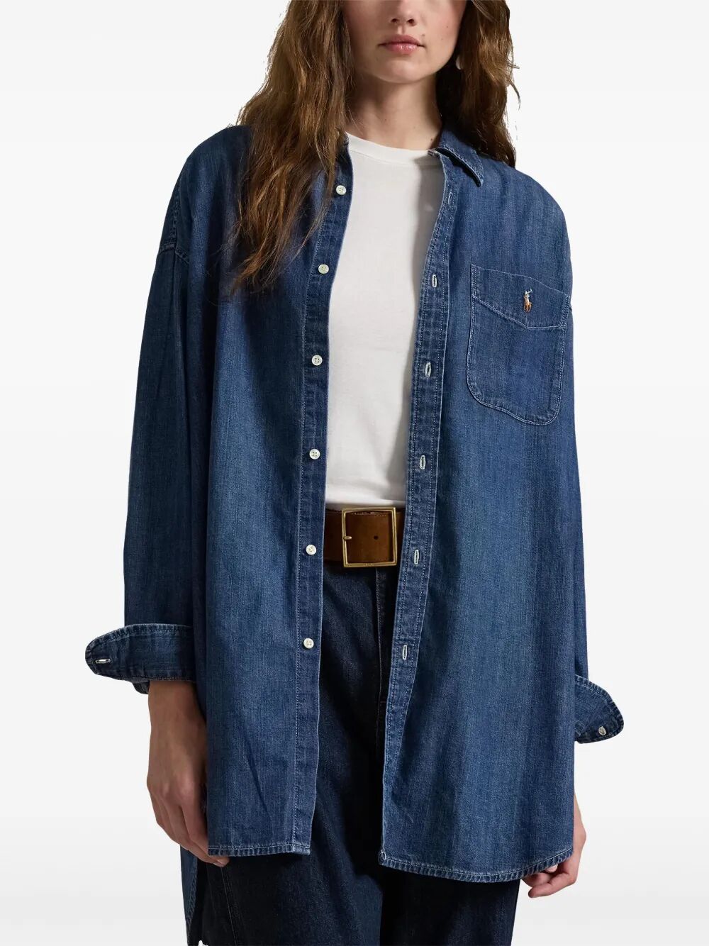 OVERSIZED FIT DENIM SHIRT 211959035001 (Polo Ralph Lauren / シャツ・ブラウス ) | Polo Ralph Lauren (ポロ ラルフ ローレン)(1)