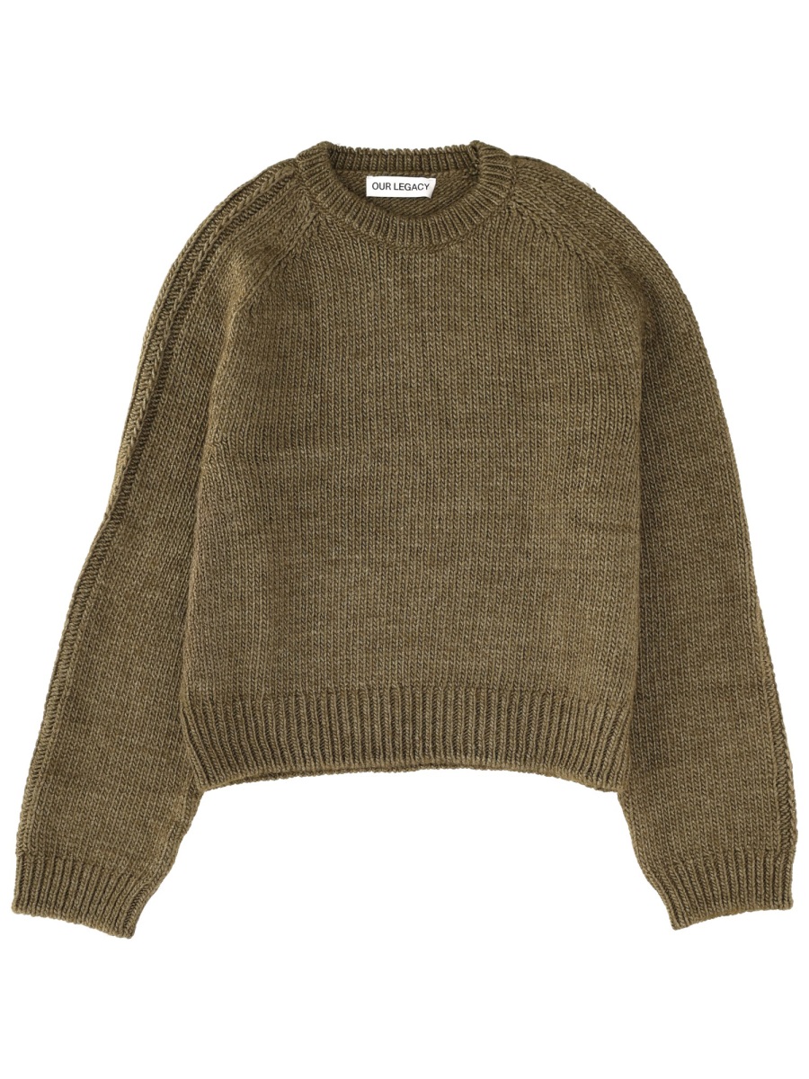 "TRUE ROUNDNECK" SWEATER M4253TFFLUSHGREENRUSTICWOOLSILK (OUR LEGACY / ニット・セーター・カーディガン ) | OUR LEGACY (アワーレガシー)