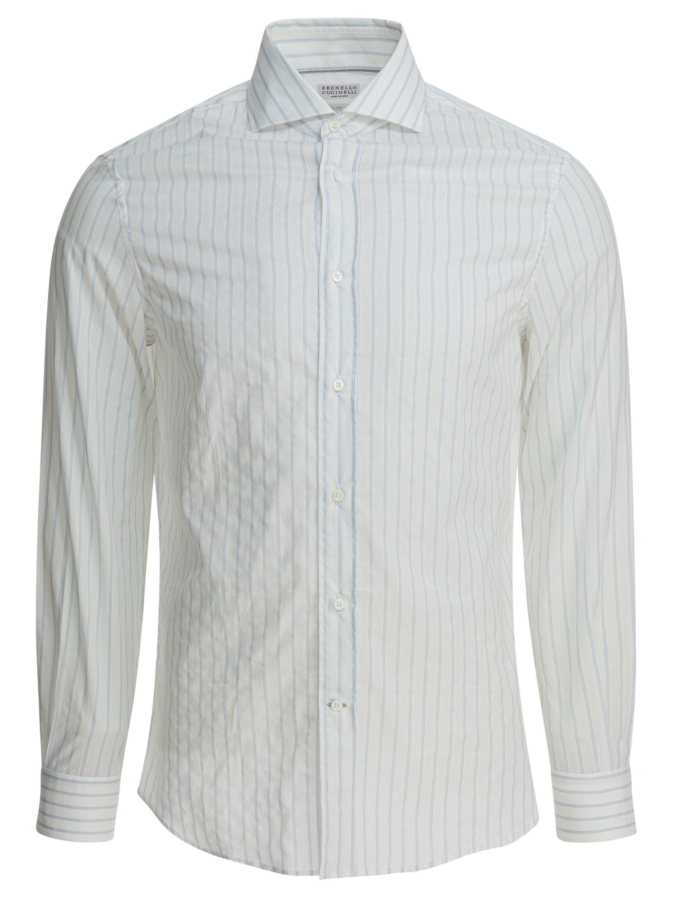 Cotton striped shirt MM6360627C013 (Brunello Cucinelli / シャツ・ブラウス ) | Brunello Cucinelli (ブルネロ・クチネリ)