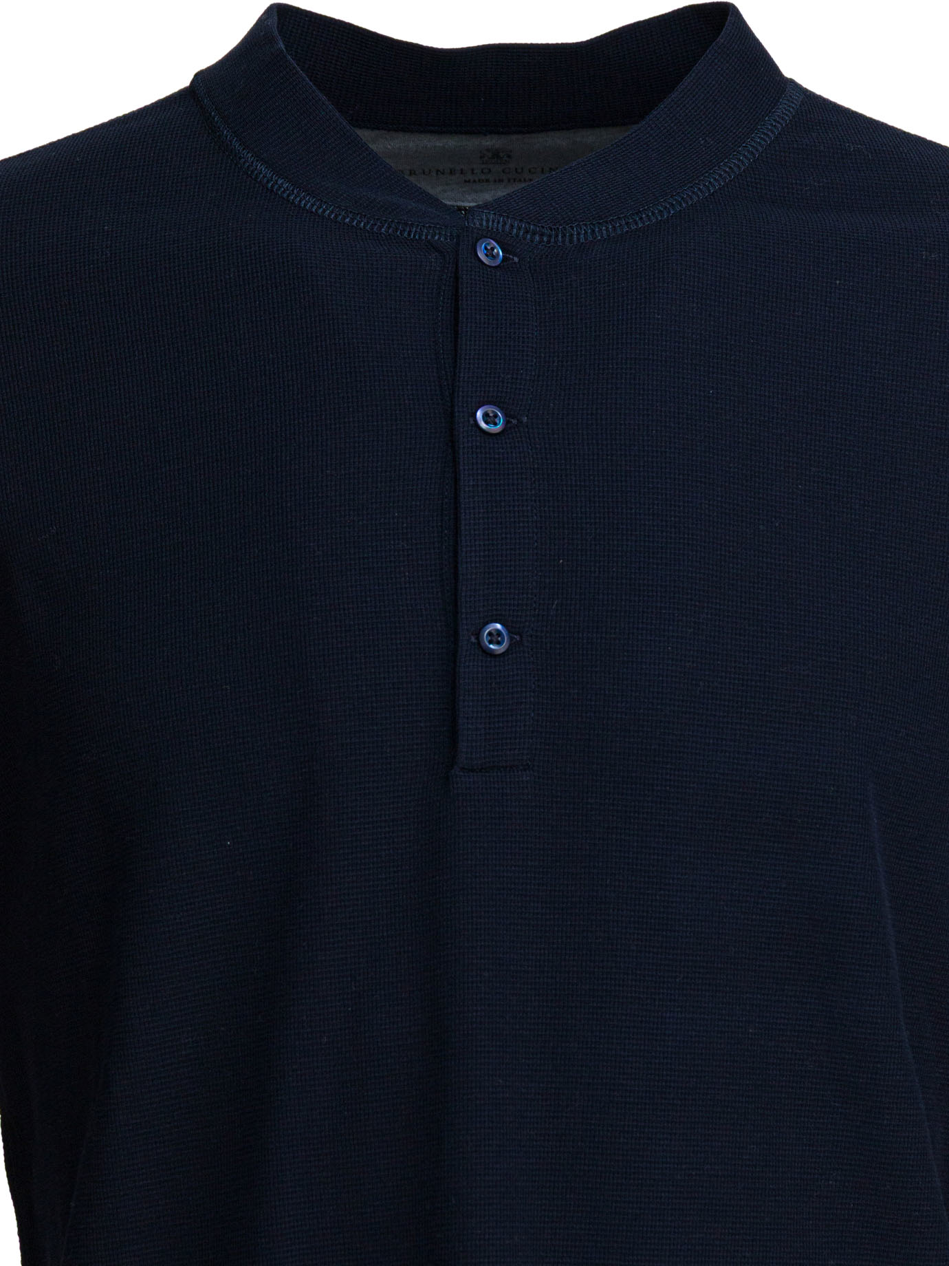 Cotton and silk henley t-shirt MW8661365C4481 (Brunello Cucinelli / Tシャツ・カットソー ) | Brunello Cucinelli (ブルネロ・クチネリ)(2)