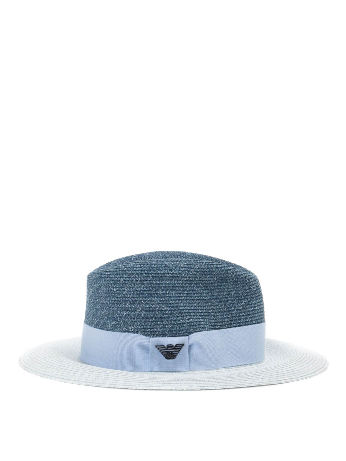 Straw fedora hat 6373801P50952535 (EMPORIO ARMANI / 帽子 ) | EMPORIO ARMANI (エンポリオ アルマーニ)