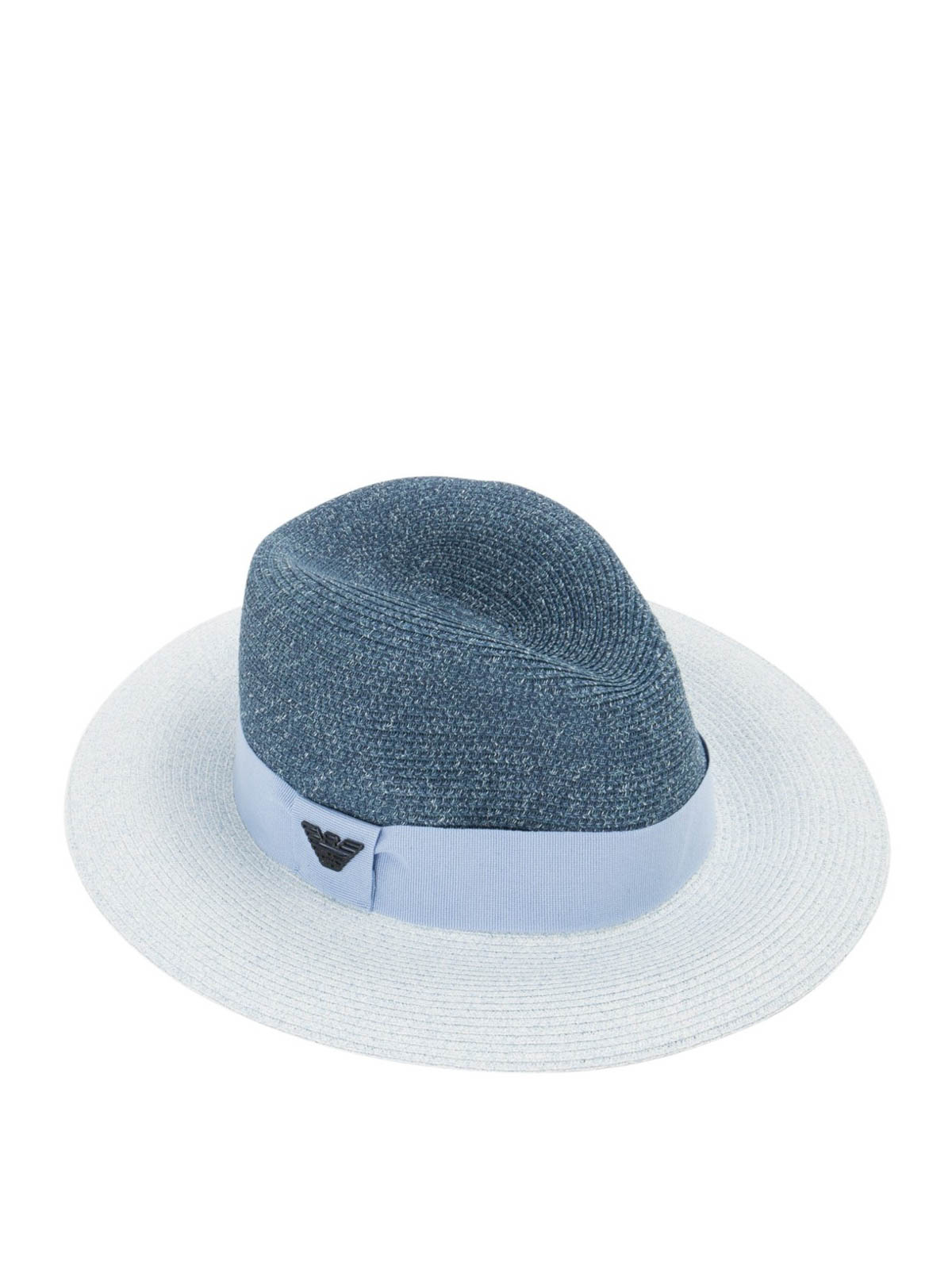 Straw fedora hat 6373801P50952535 (EMPORIO ARMANI / 帽子 ) | EMPORIO ARMANI (エンポリオ アルマーニ)(1)