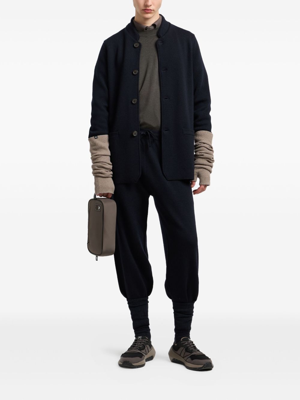 Emporio Armani Sweaters Grey EM001957AF14114U8122 (EMPORIO ARMANI / ニット・セーター・カーディガン ) | EMPORIO ARMANI (エンポリオ アルマーニ)(1)