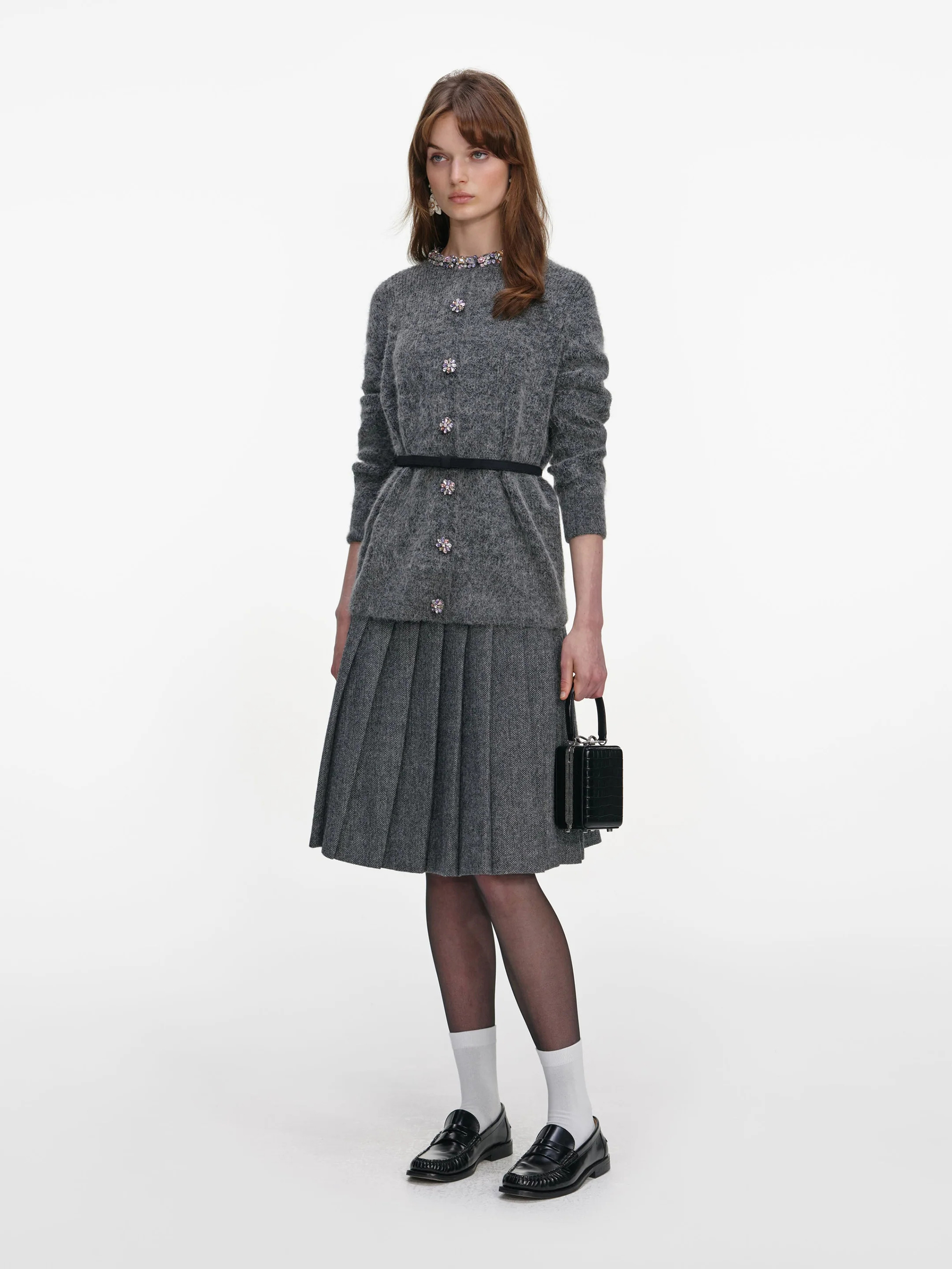 SELF PORTRAIT Sweaters Grey RS26123CAGRGREY (self-portrait / ニット・セーター・カーディガン ) | self-portrait (セルフ・ポートレイト)(2)