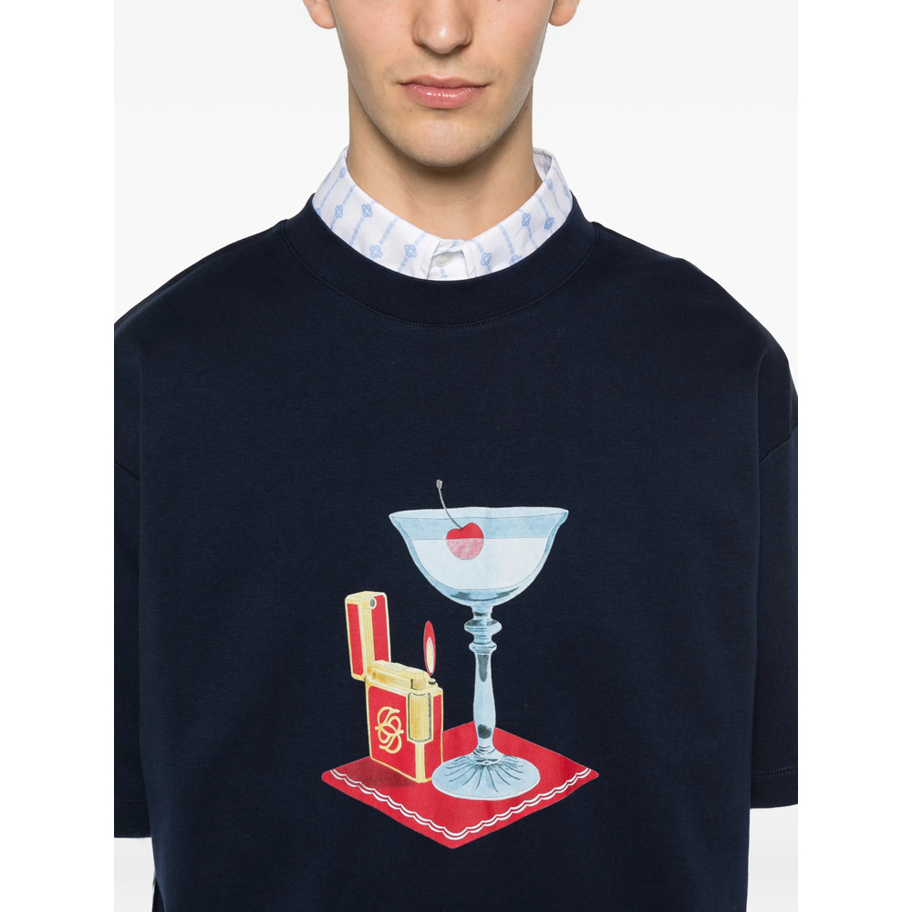 T-shirt Drole De Monsieur JTS291CO002NAVY (Drôle De Monsieur / Tシャツ・カットソー ) | Drôle De Monsieur (ドロールドムッシュ)(2)