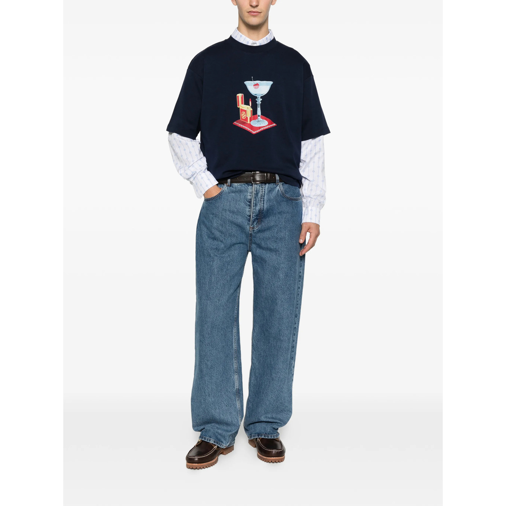 T-shirt Drole De Monsieur JTS291CO002NAVY (Drôle De Monsieur / Tシャツ・カットソー ) | Drôle De Monsieur (ドロールドムッシュ)(3)