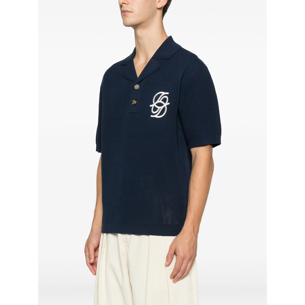 Sweater Drole De Monsieur JPO171CO207NAVY (Drôle De Monsieur / ポロシャツ ) | Drôle De Monsieur (ドロールドムッシュ)(4)