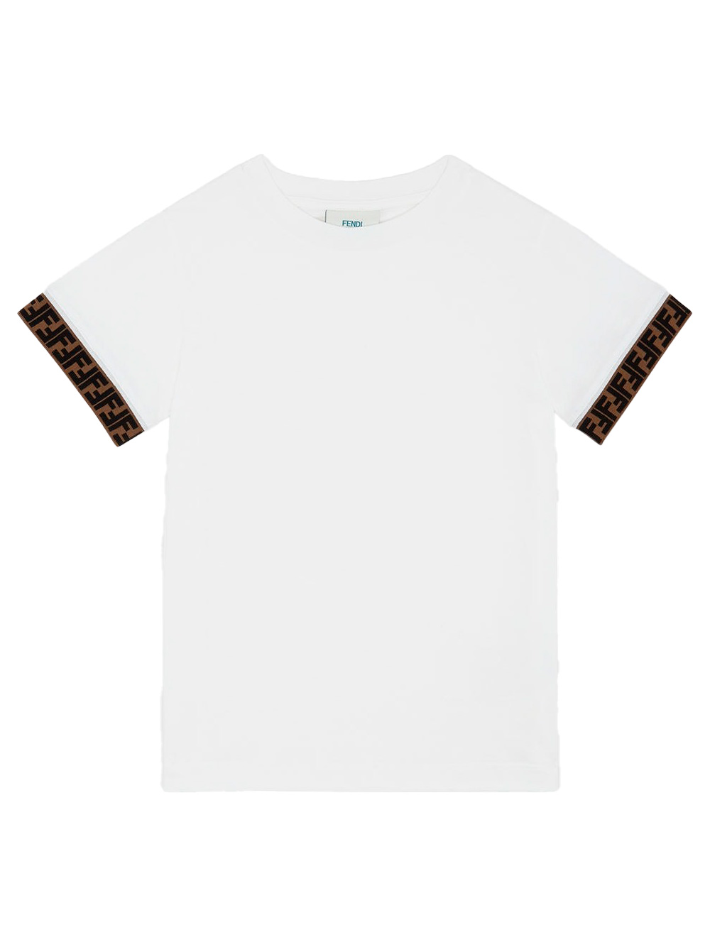 JERSEY T-SHIRT WITH FF LOGO RIBBON JUI0187AJF0TU9 (FENDI / Tシャツ・カットソー ) | FENDI (フェンディ)