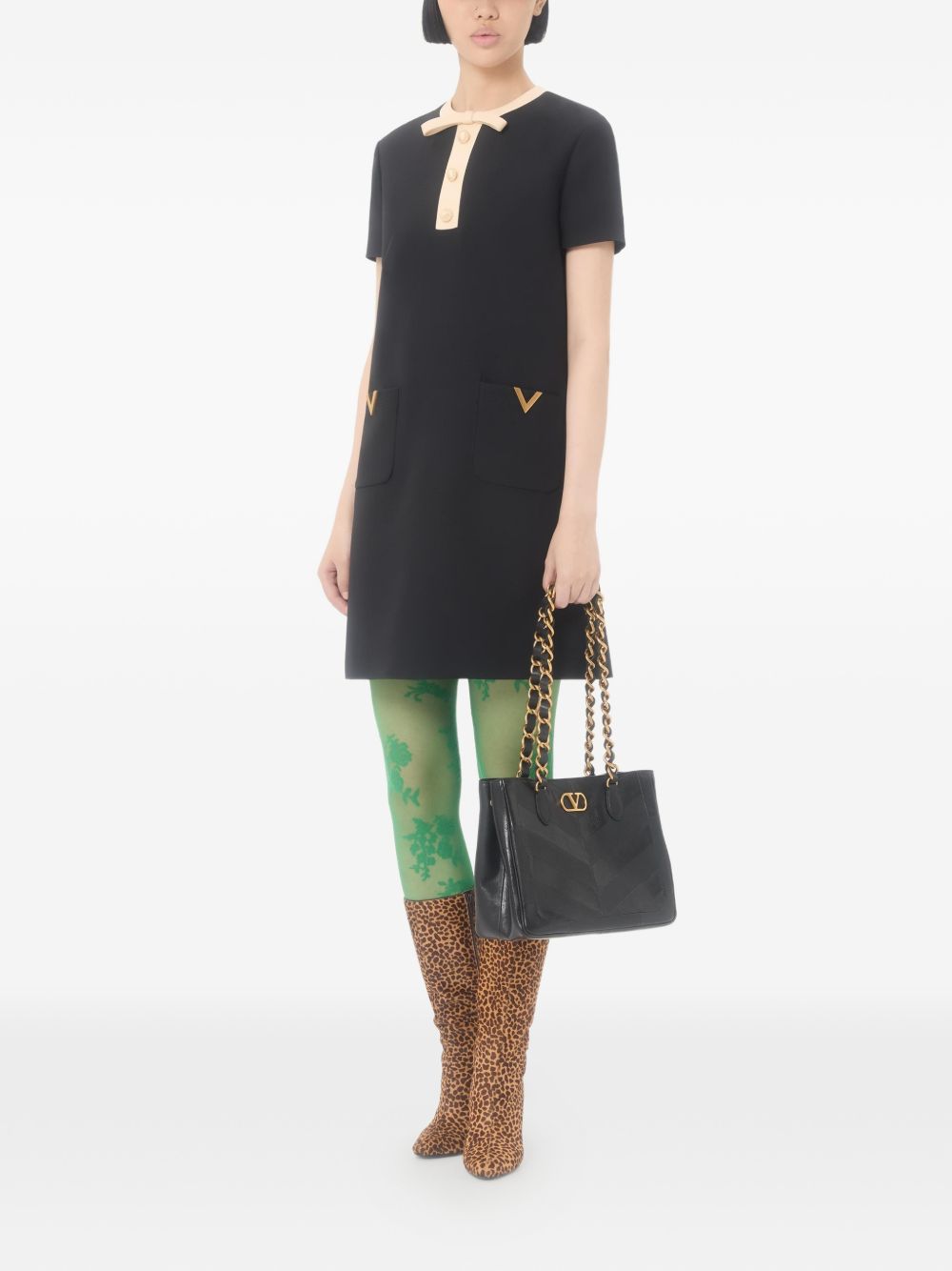 Valentino Dresses Black BVAJD01CFTB1 (Valentino Garavani / ワンピース・ドレス・オールインワン ) | Valentino Garavani (ヴァレンティノ)(1)