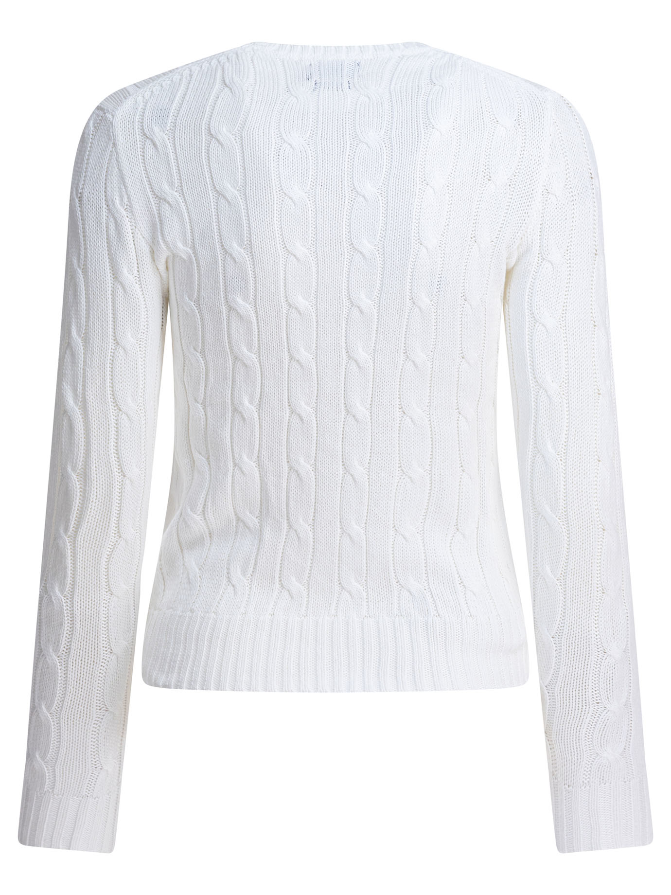 Crew-neck cable-knit sweater with logo 211971869007WHITE (Polo Ralph Lauren / ニット・セーター・カーディガン ) | Polo Ralph Lauren (ポロ ラルフ ローレン)(1)