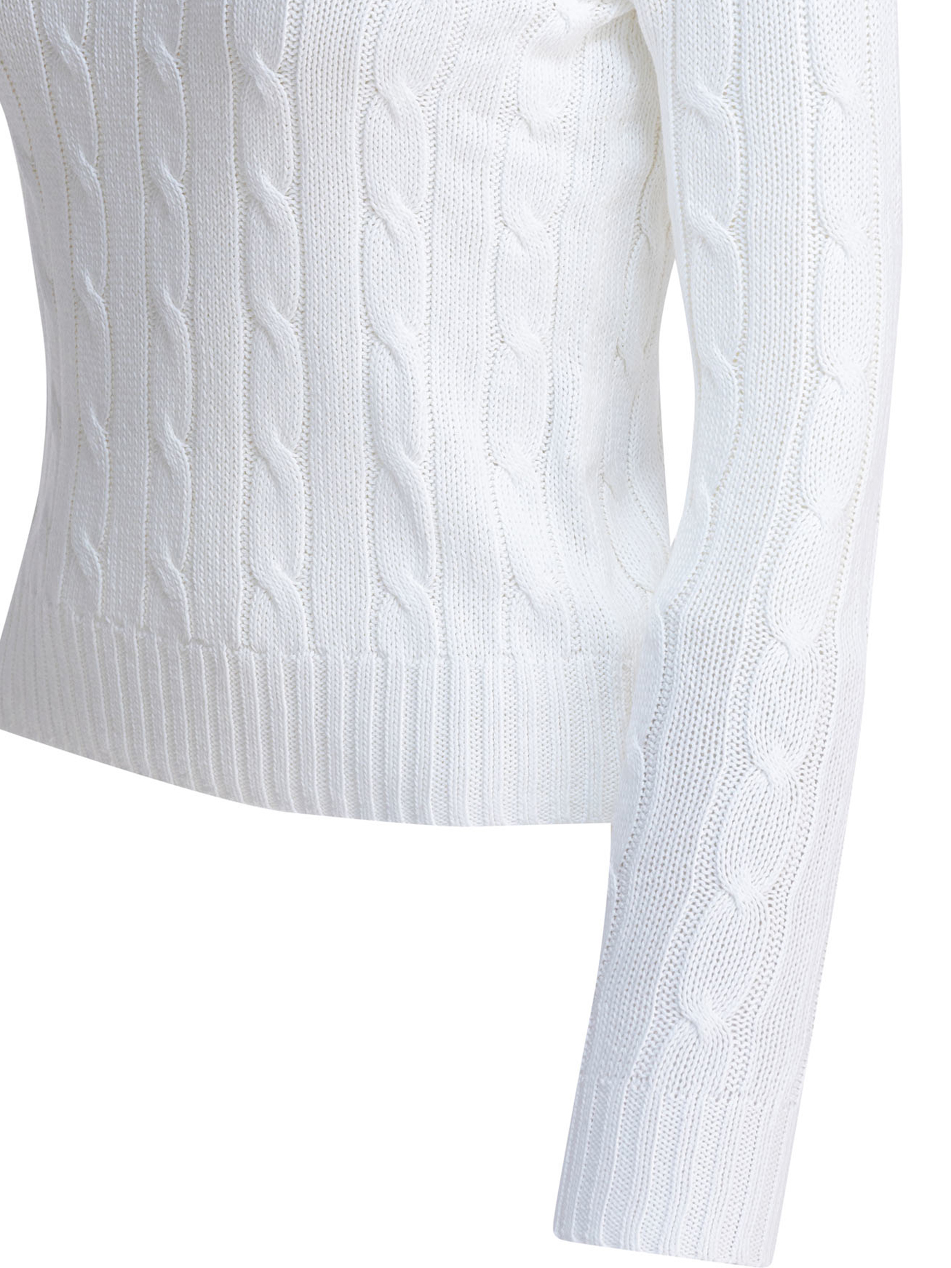 Crew-neck cable-knit sweater with logo 211971869007WHITE (Polo Ralph Lauren / ニット・セーター・カーディガン ) | Polo Ralph Lauren (ポロ ラルフ ローレン)(3)