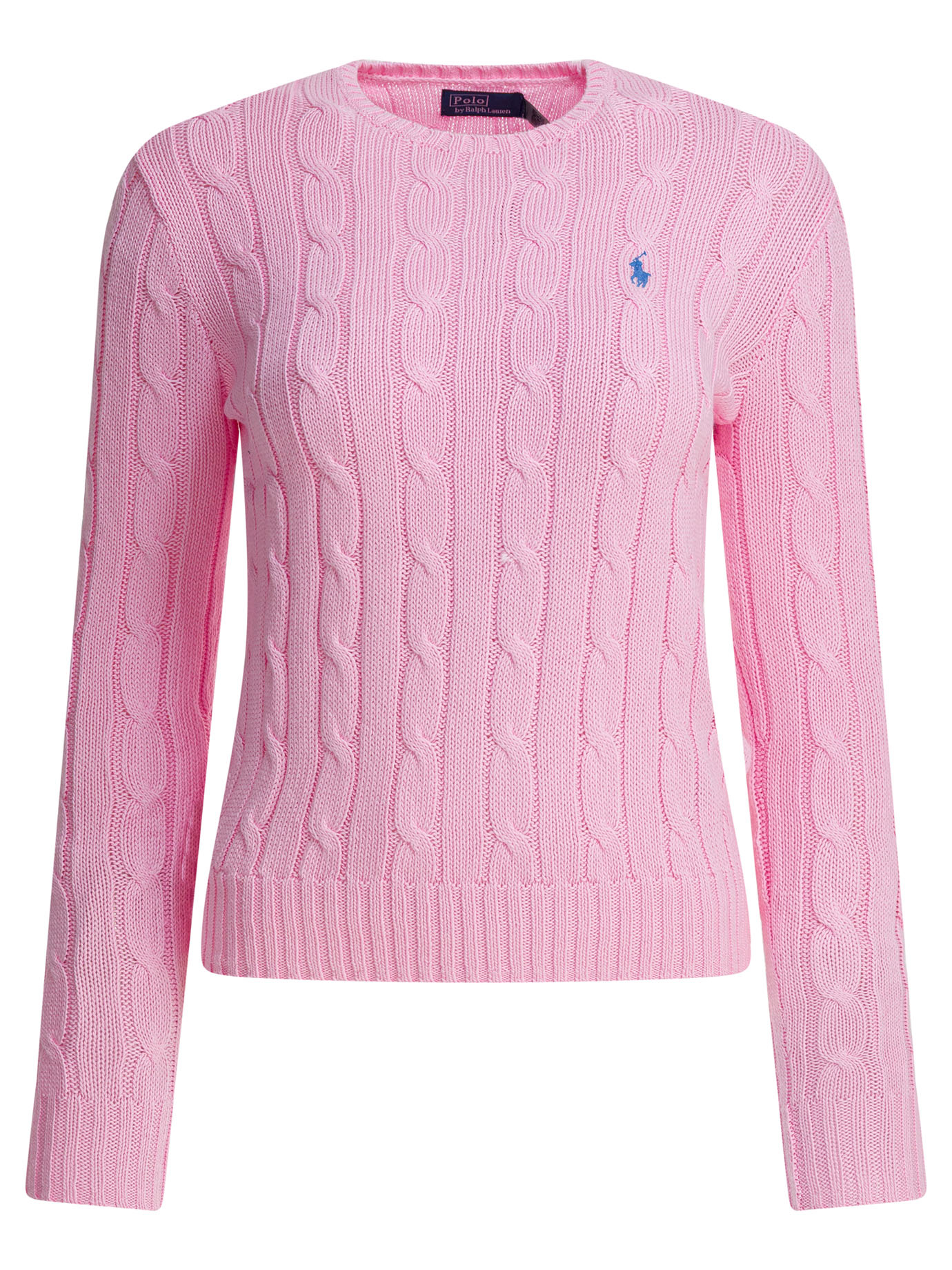 Crew-neck cable-knit sweater with logo 211971869010CARMEL (Polo Ralph Lauren / ニット・セーター・カーディガン ) | Polo Ralph Lauren (ポロ ラルフ ローレン)