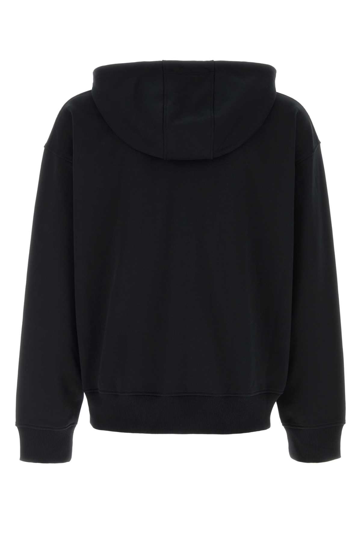 Black cotton sweatshirt MST015BCJER0013BK99 (MARINE SERRE / スウェット・フーディー ) | MARINE SERRE (マリーン セル)(1)