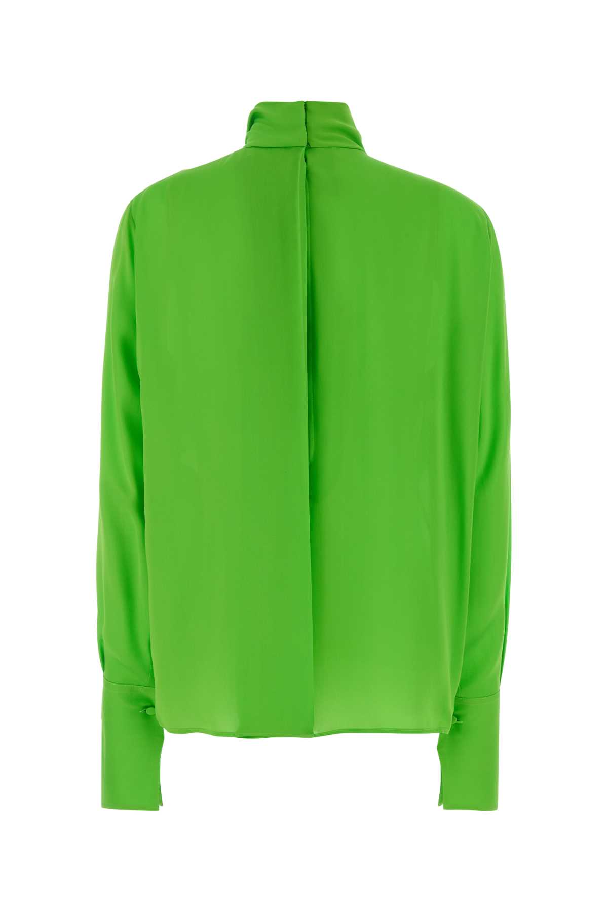 Fluo green georgette blouse CA3319FAX1507FG362 (TOM FORD / シャツ・ブラウス ) | TOM FORD (トムフォード)(1)